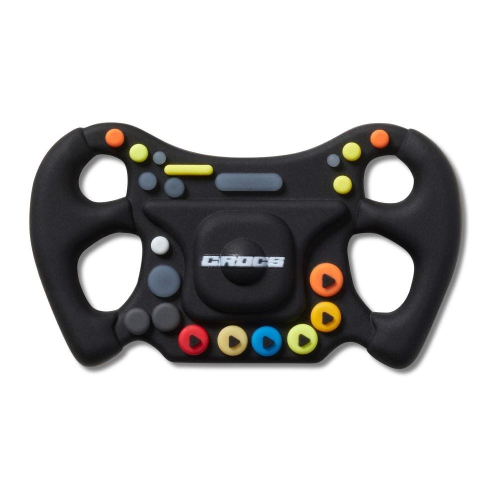 Infantil - Jibbitz™ Volante de Carro de Corrida Único Branco