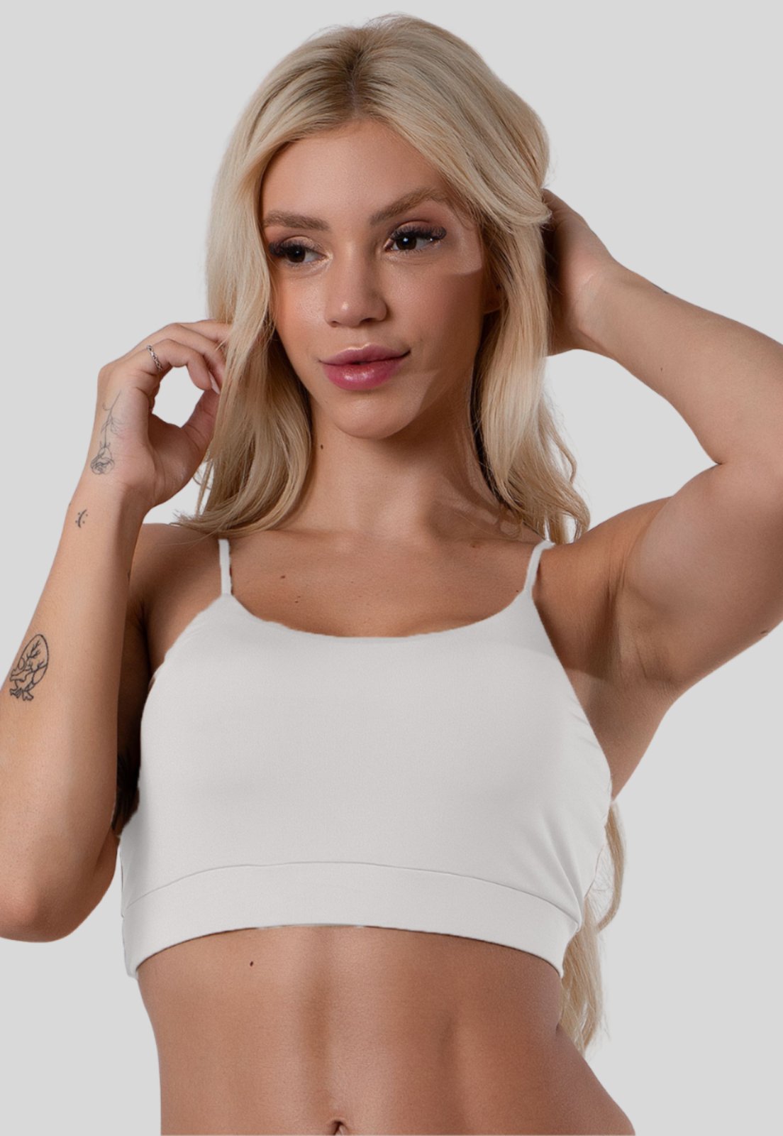 Top Alcinha Anágua Segunda Pele Roupa Feminina Cropped Feminino