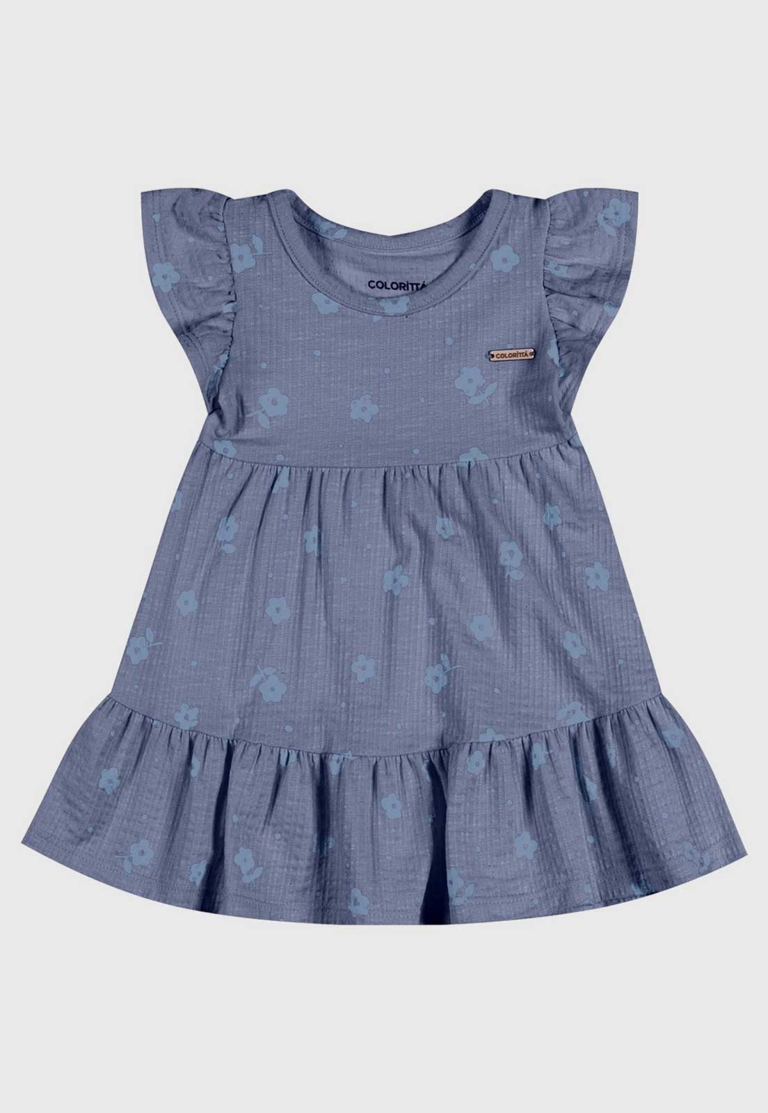 Vestido Colorittá Floral Azul