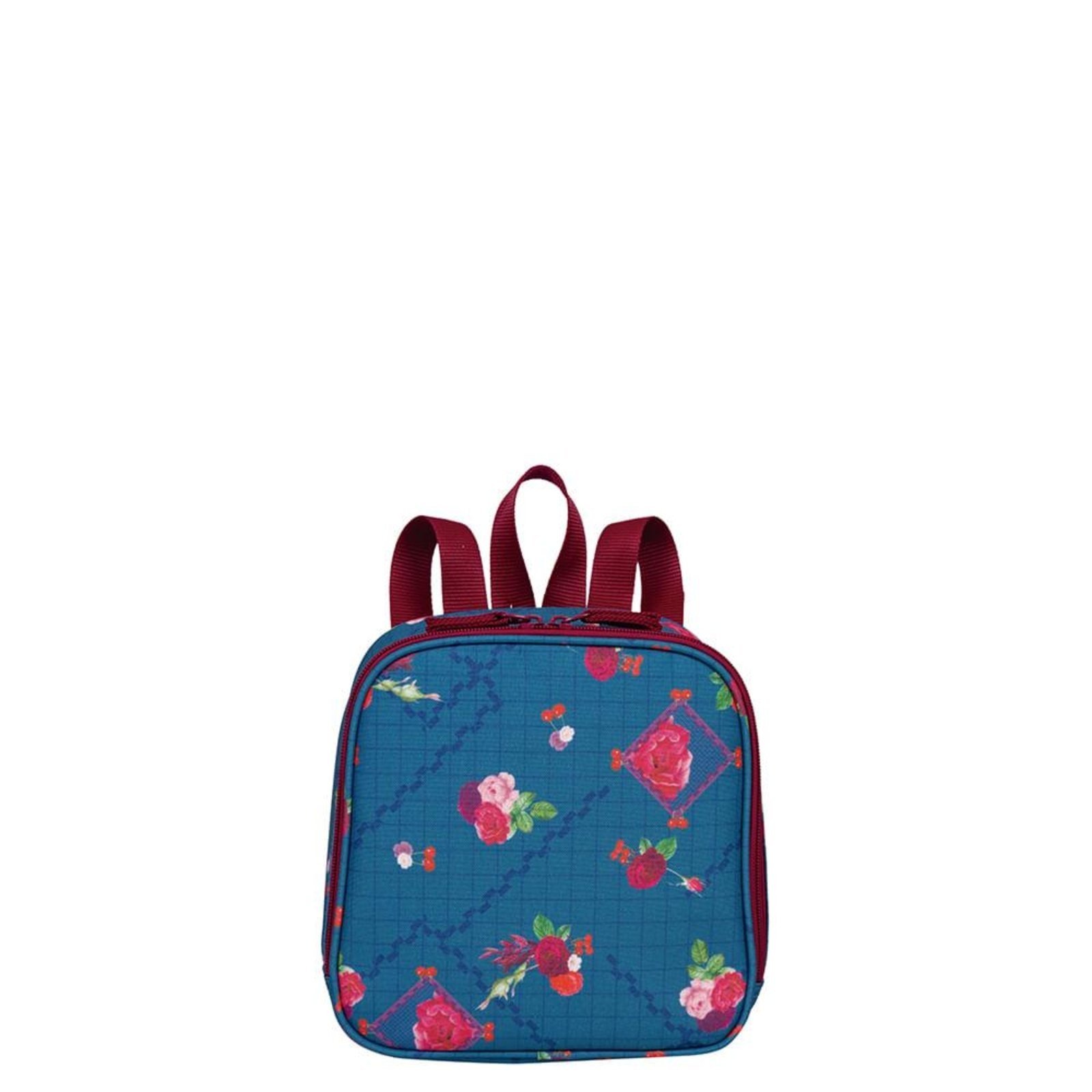 Infantil – Lancheira Grande Sestini Lunch Azul – Floral Azul