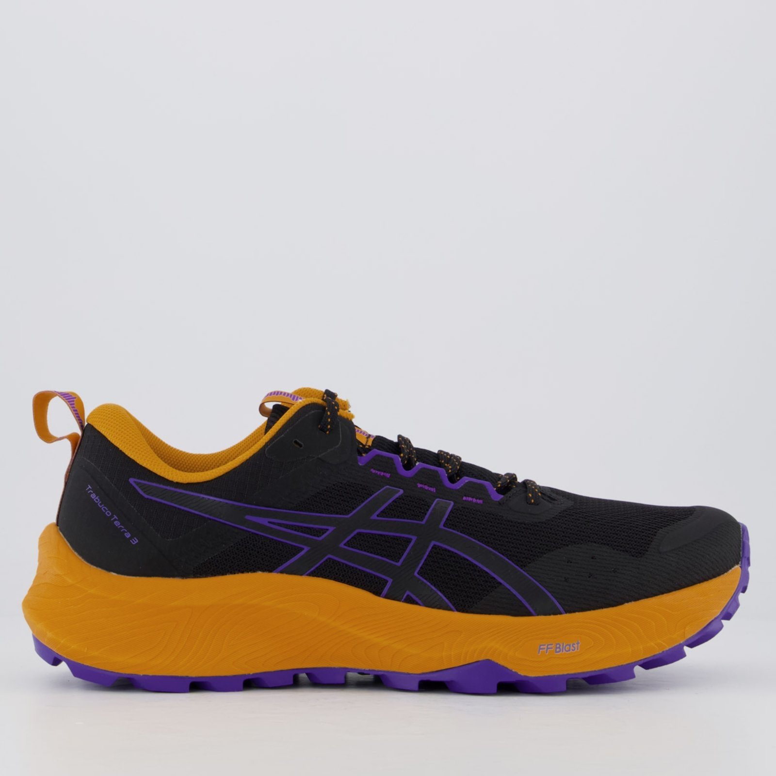 Tênis Asics Trabuco Terra 3 Preto e Laranja