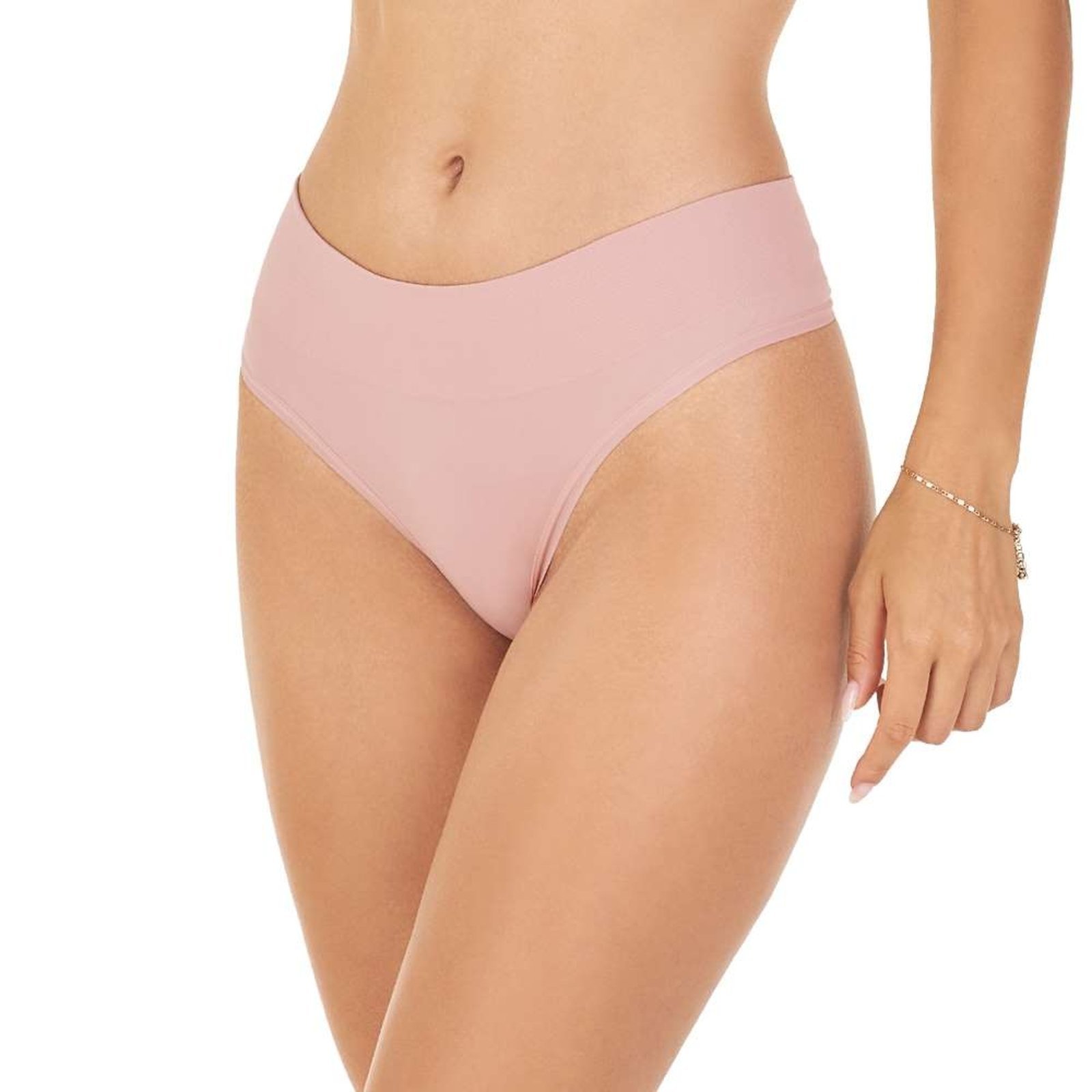 Calcinha Fio Dental Cós Largo sem Costura Blush Zee Rucci