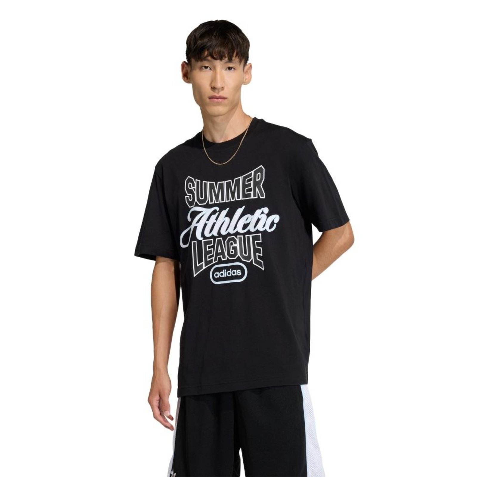 CAMISETA SUMMER LEAGUE VARSITY GFX adidas Originals Preto