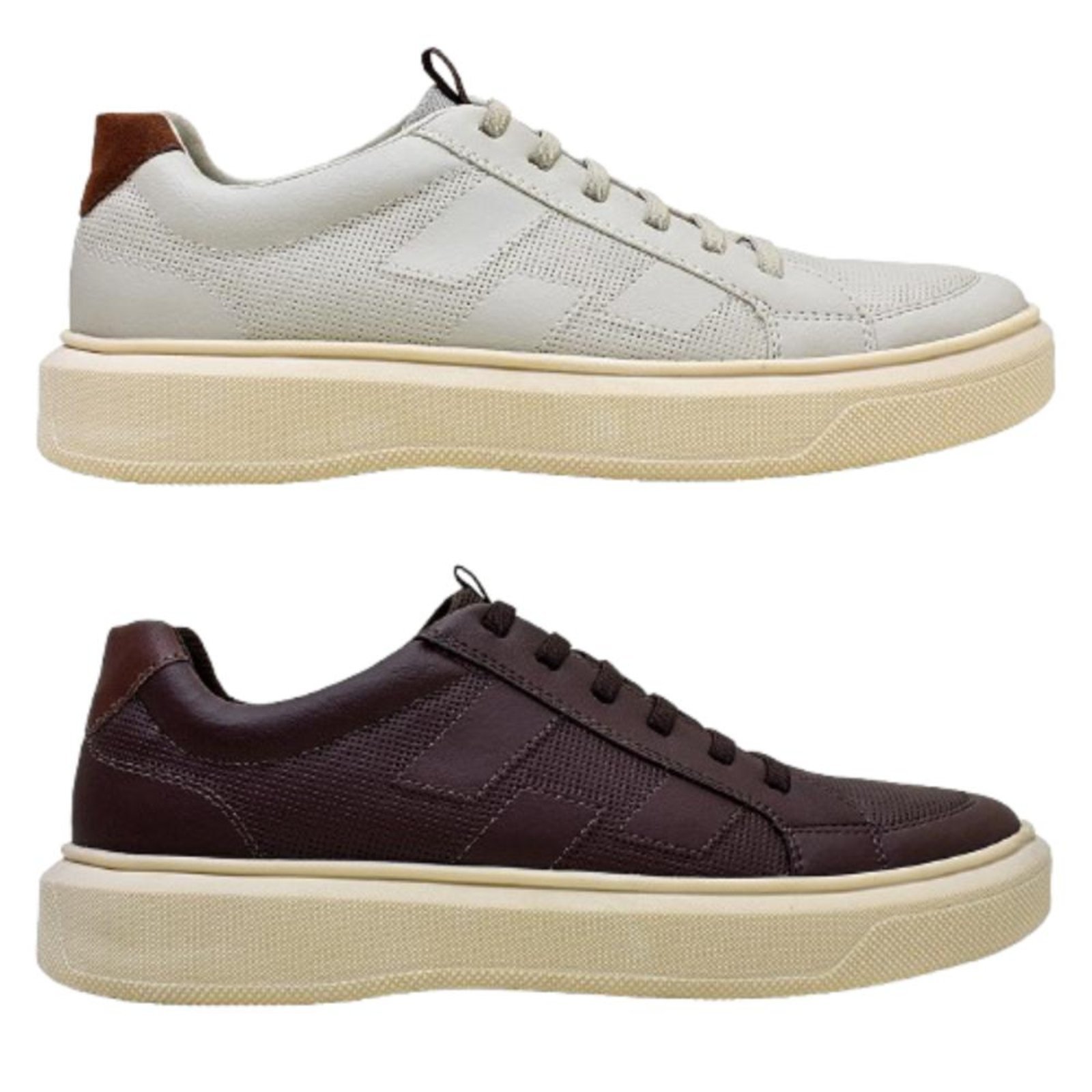 Kit 2 Tênis Masculino Casual Bkarellus Confortável Branco
