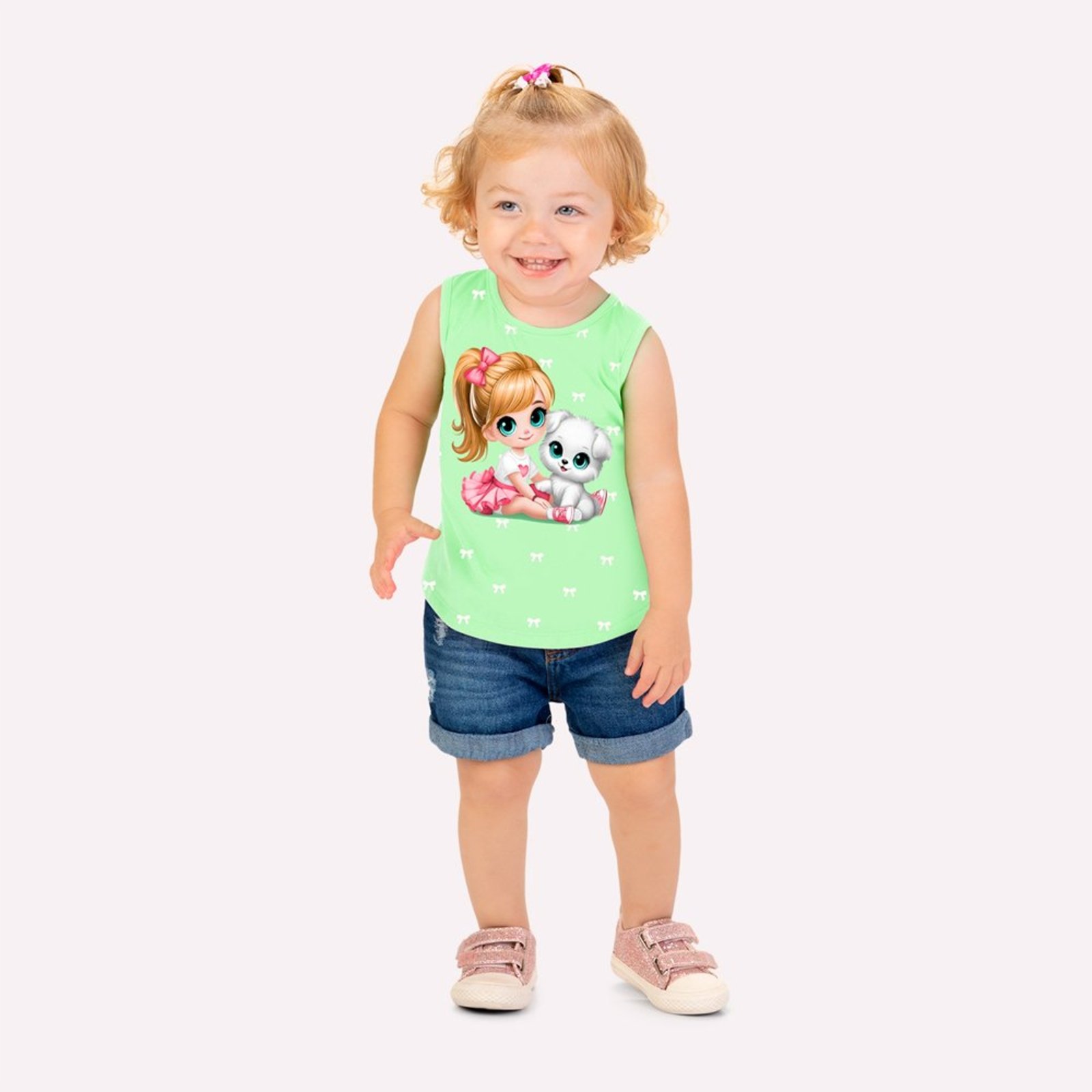 Infantil - Regata Menina Estampa Kyly