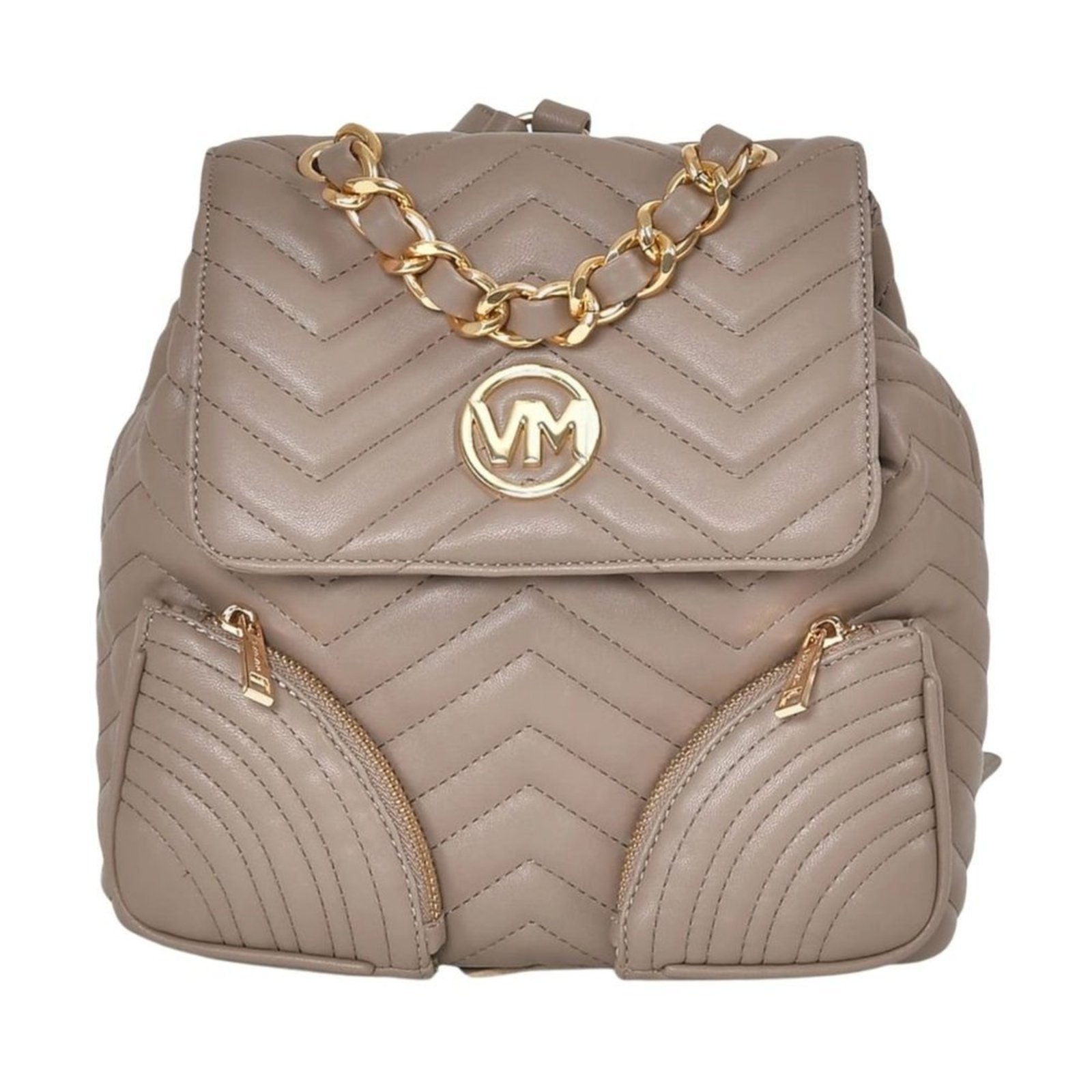 Bolsa Mochila Via Marte Feminina B2-603 Via Marte Bege