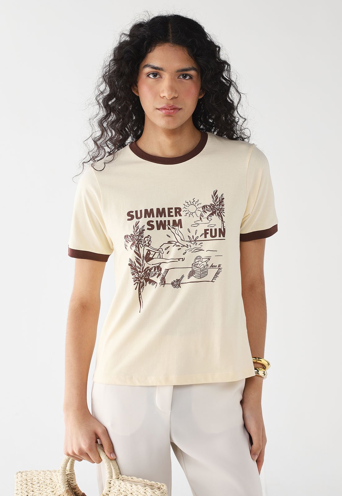 Blusa Feminina Dress To Silk Memories Off-White