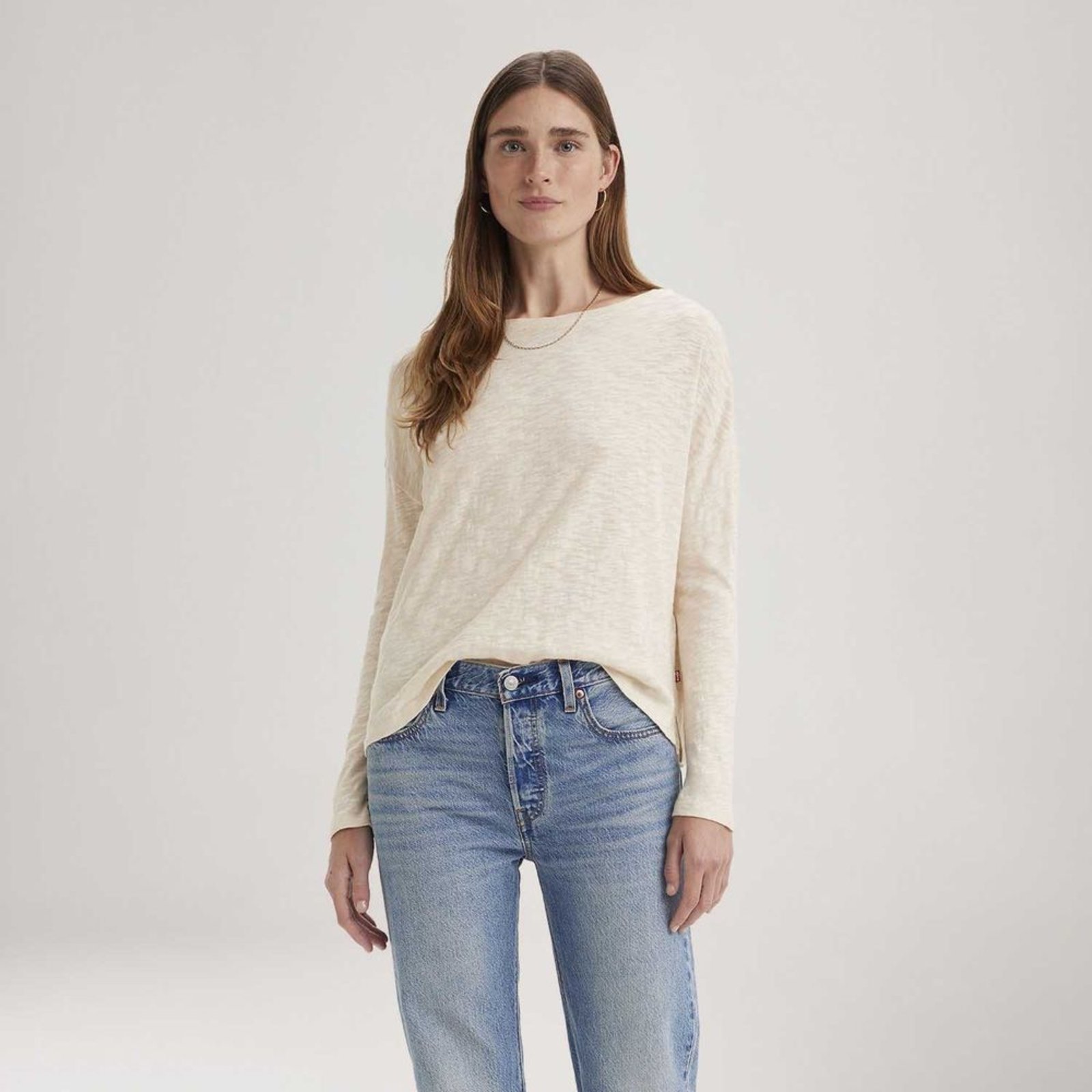 Blusa Levi’s® Margot Branca Manga Longa