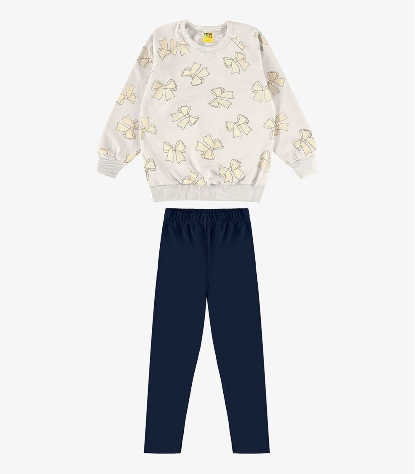 Infantil - Conjunto Blusão com Legging Molecotton Rovi Bege