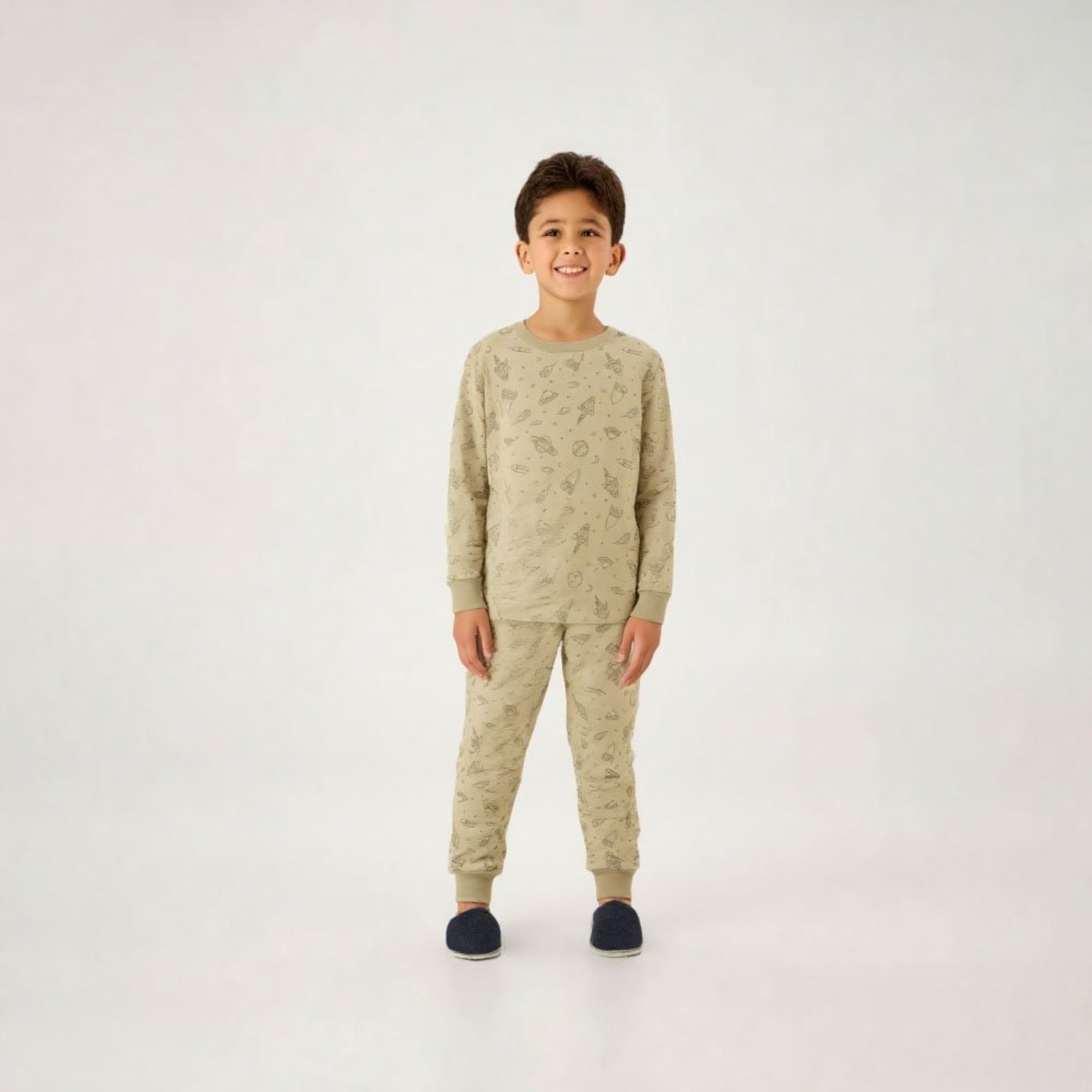 Pijama Marrom Primeiros Passos Pulla Bulla Menino - 200963-1394