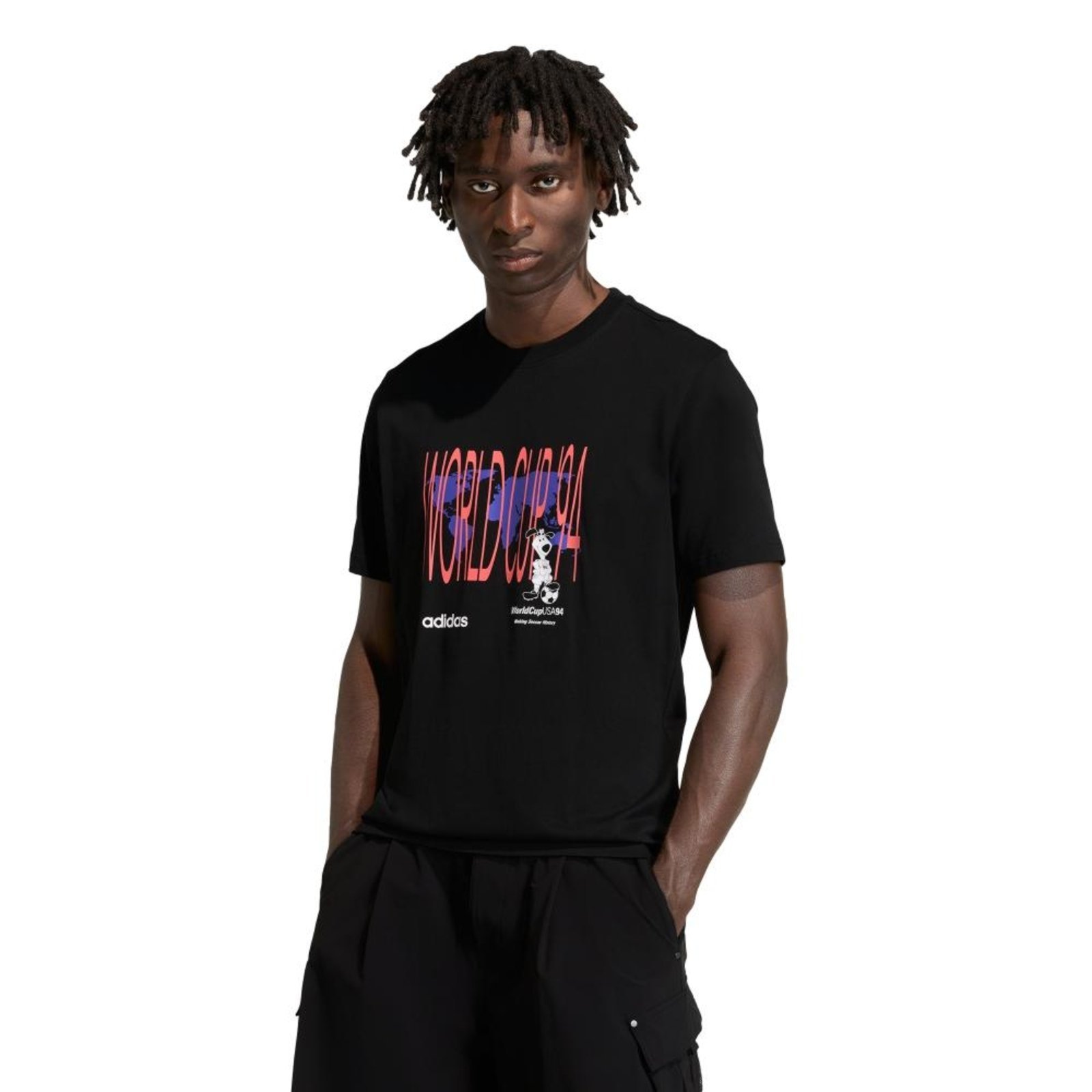 Camiseta Estampada Archive World Cup 94 adidas Originals Preto