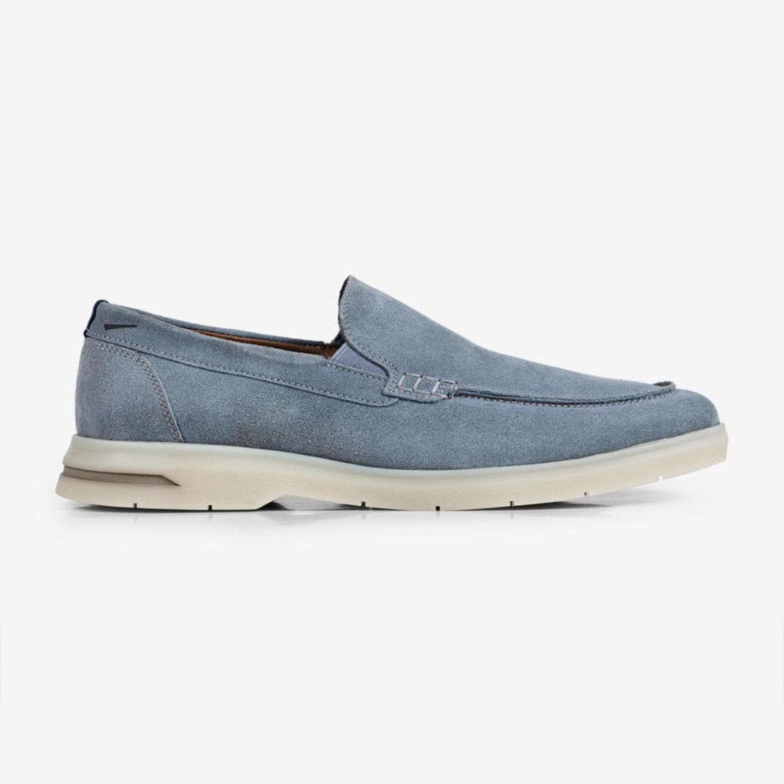 Loafer Ferracini Casual Malta Plus Azul em Camurça Versátil Azul