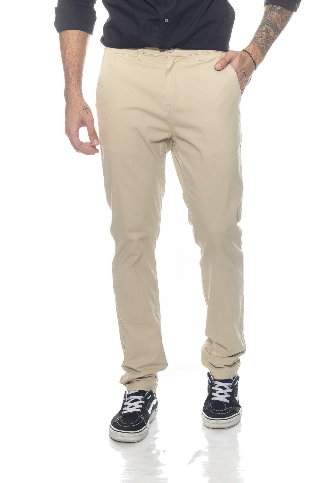 Calça Masculina Sport Fino Skinny com Elastano Crocker - 50683