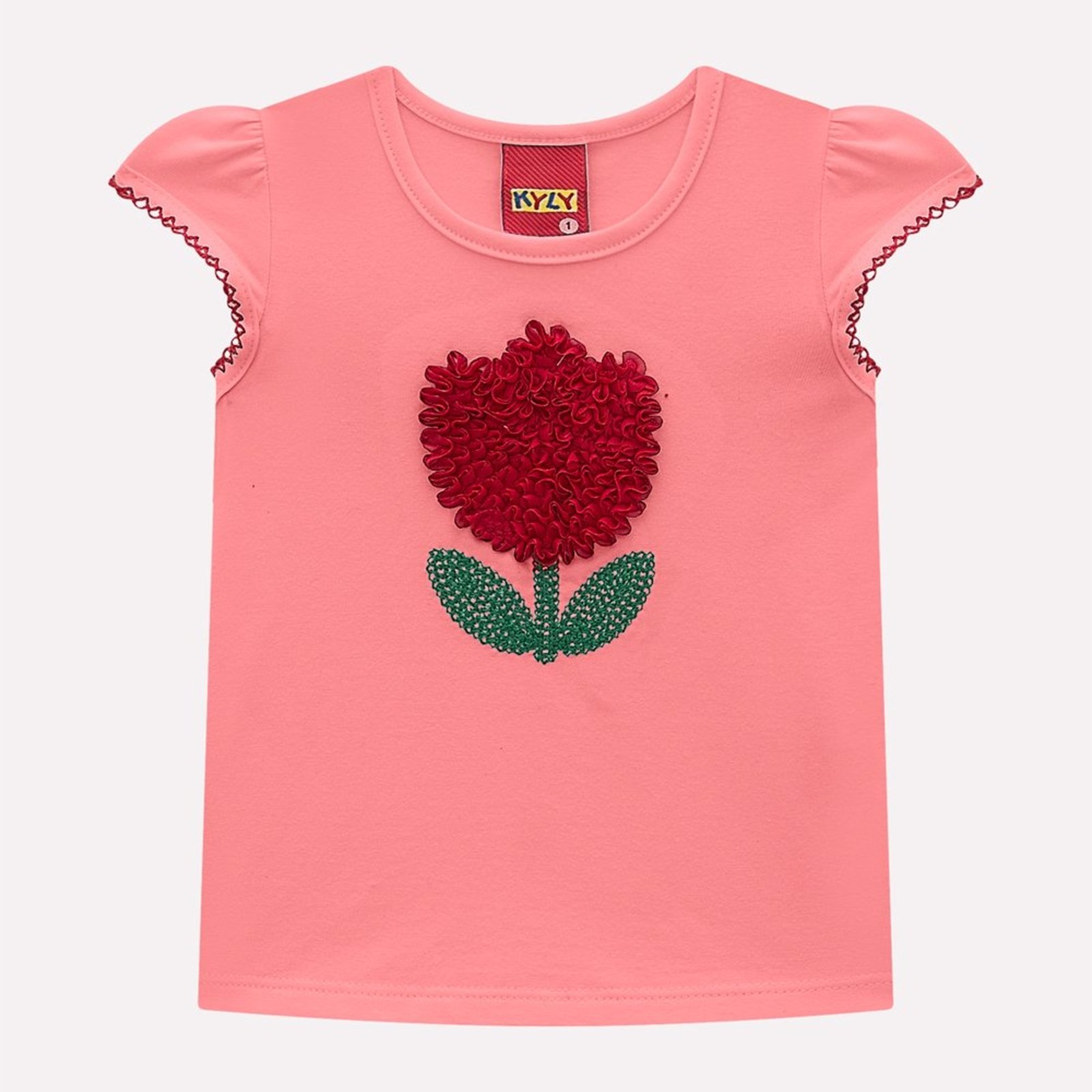 Infantil - Blusa Menina Bordada Kyly