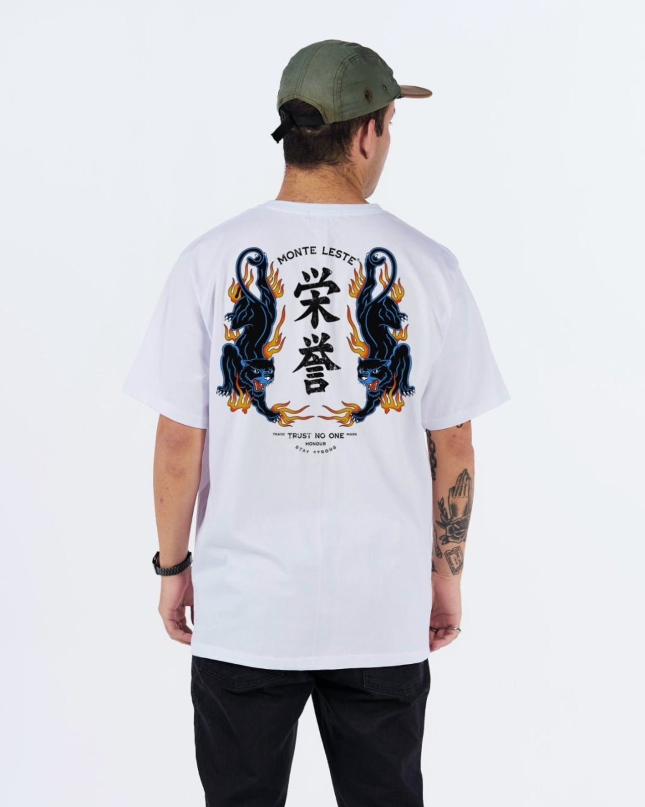 Camiseta Regular Estampada - Fire Tiger