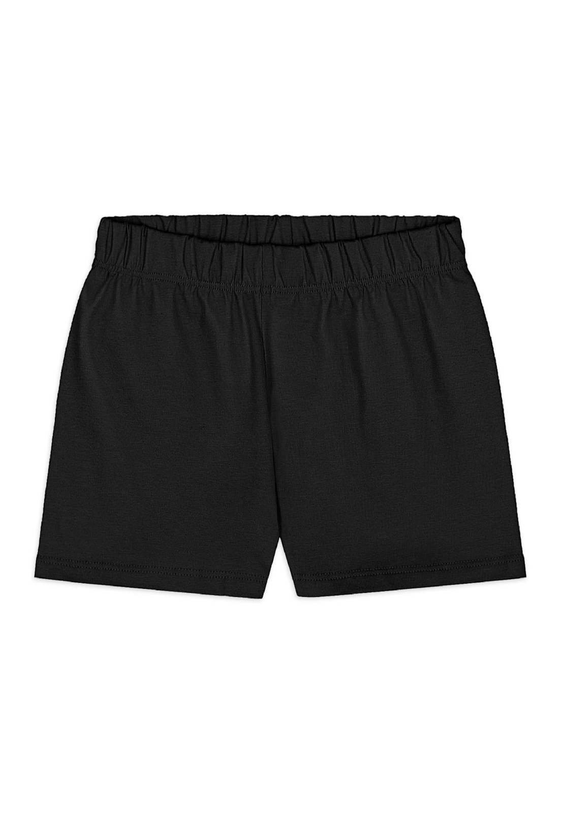 Infantil - Short em Cotton Quimby Preto