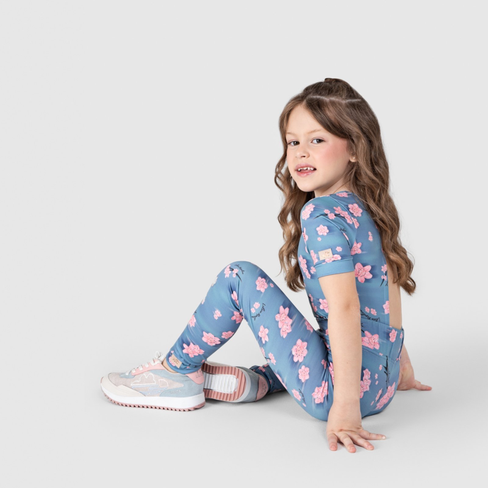 Infantil – Calça Legging Thermo Dry Floral Feminina Lilica Ripilica