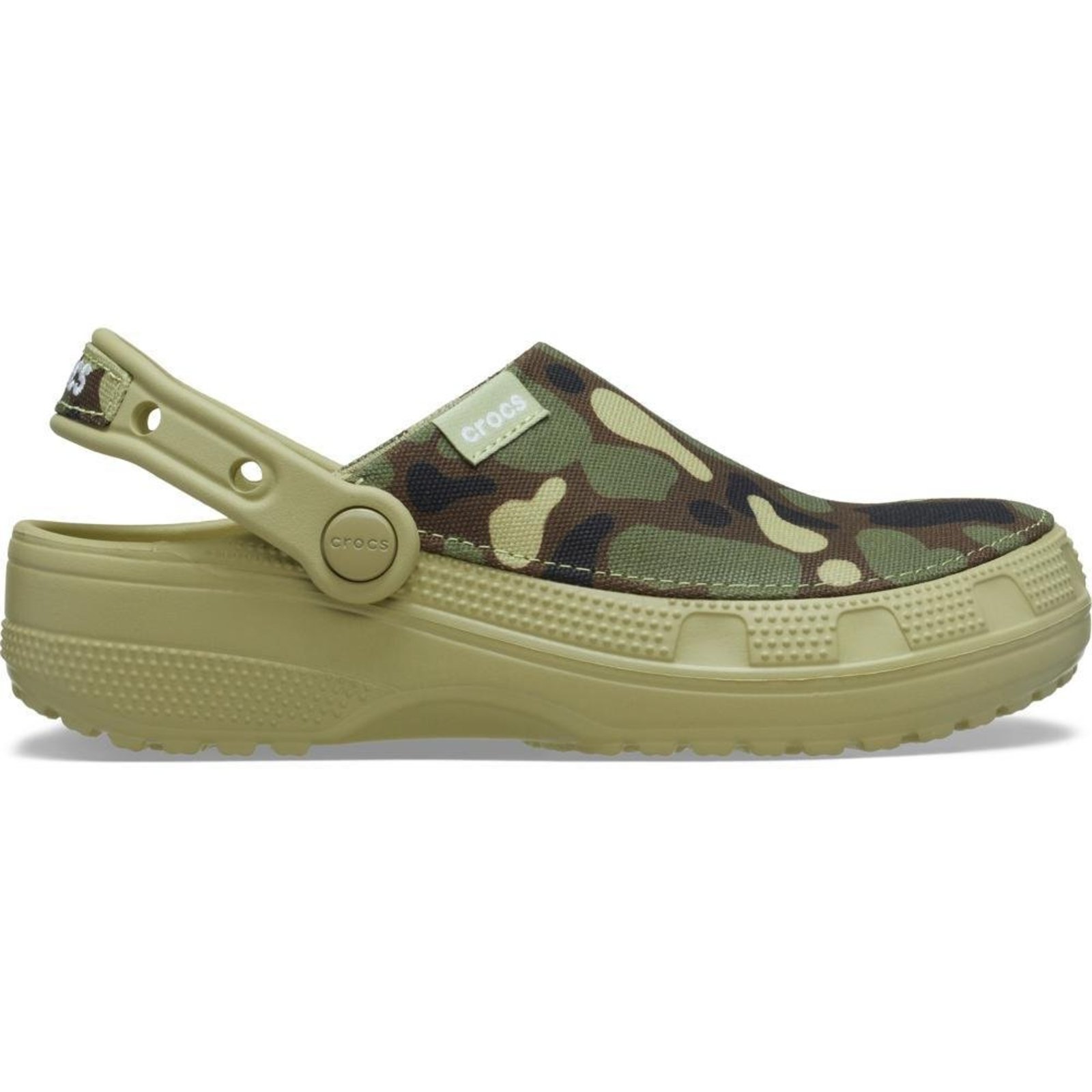 Sandália Crocs Classic Crafted Camo Clog Tac Green Verde