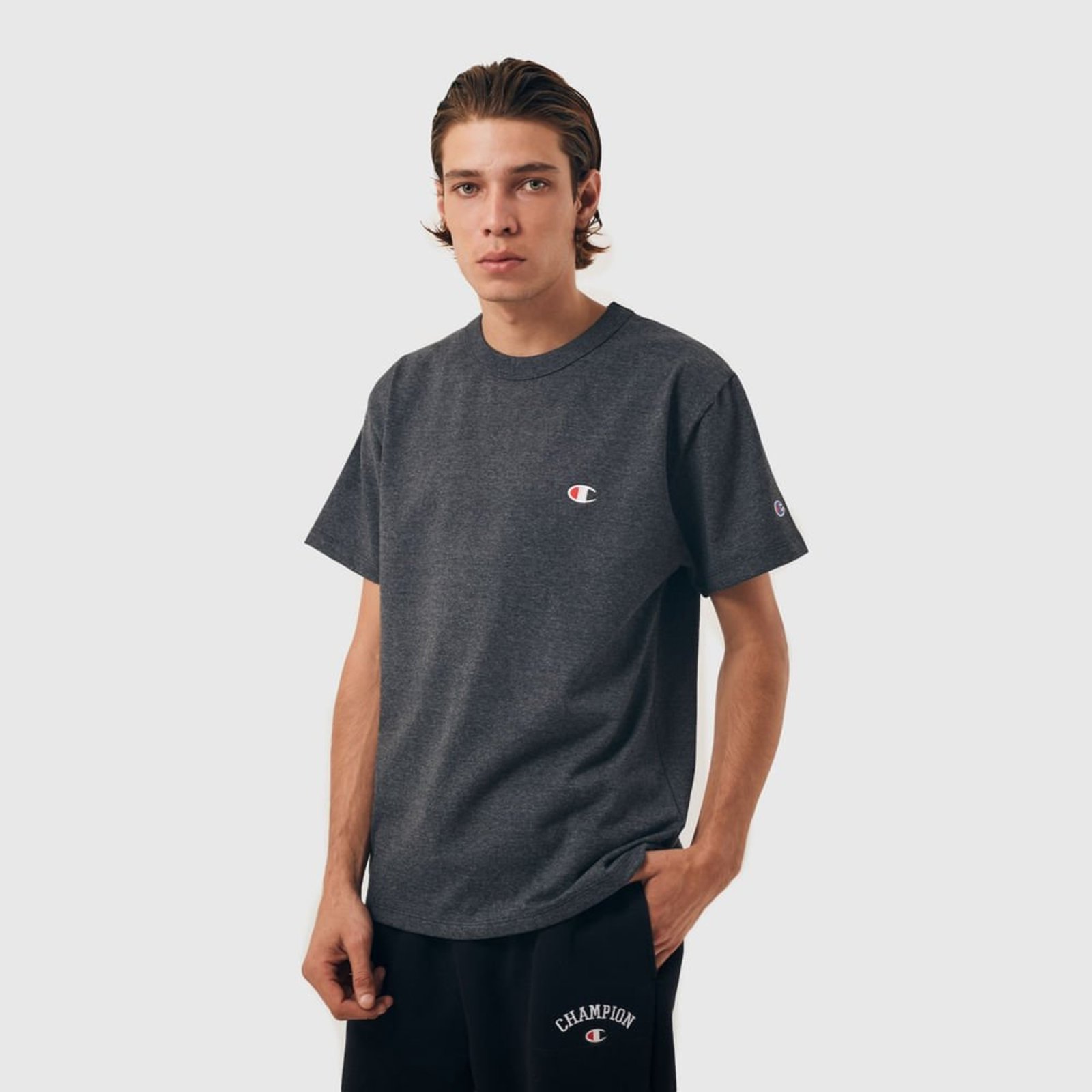 CAMISETA CHAMPION LOGO C BORDADO