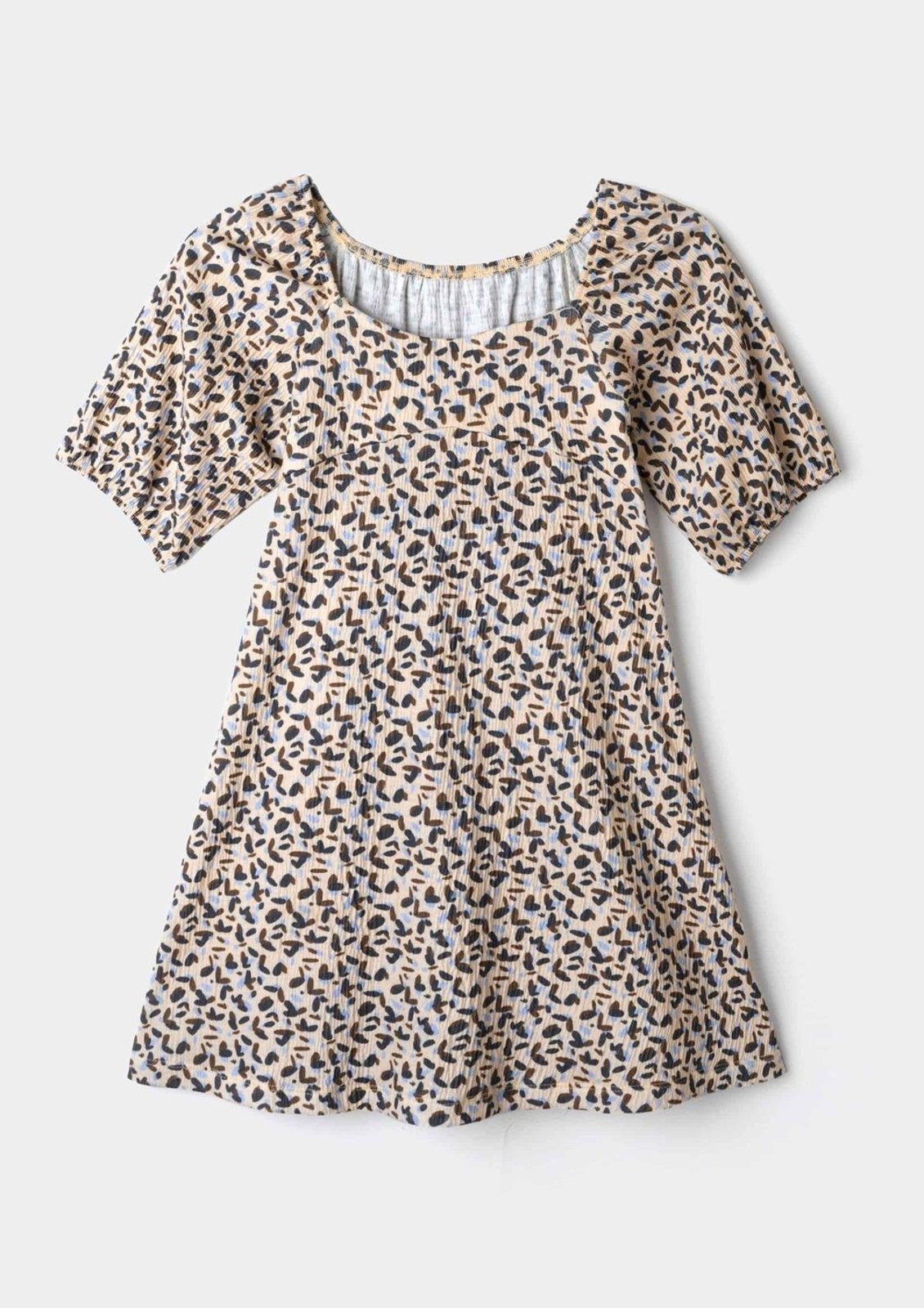 Infantil - Vestido Estampado Manga Bufante Hering