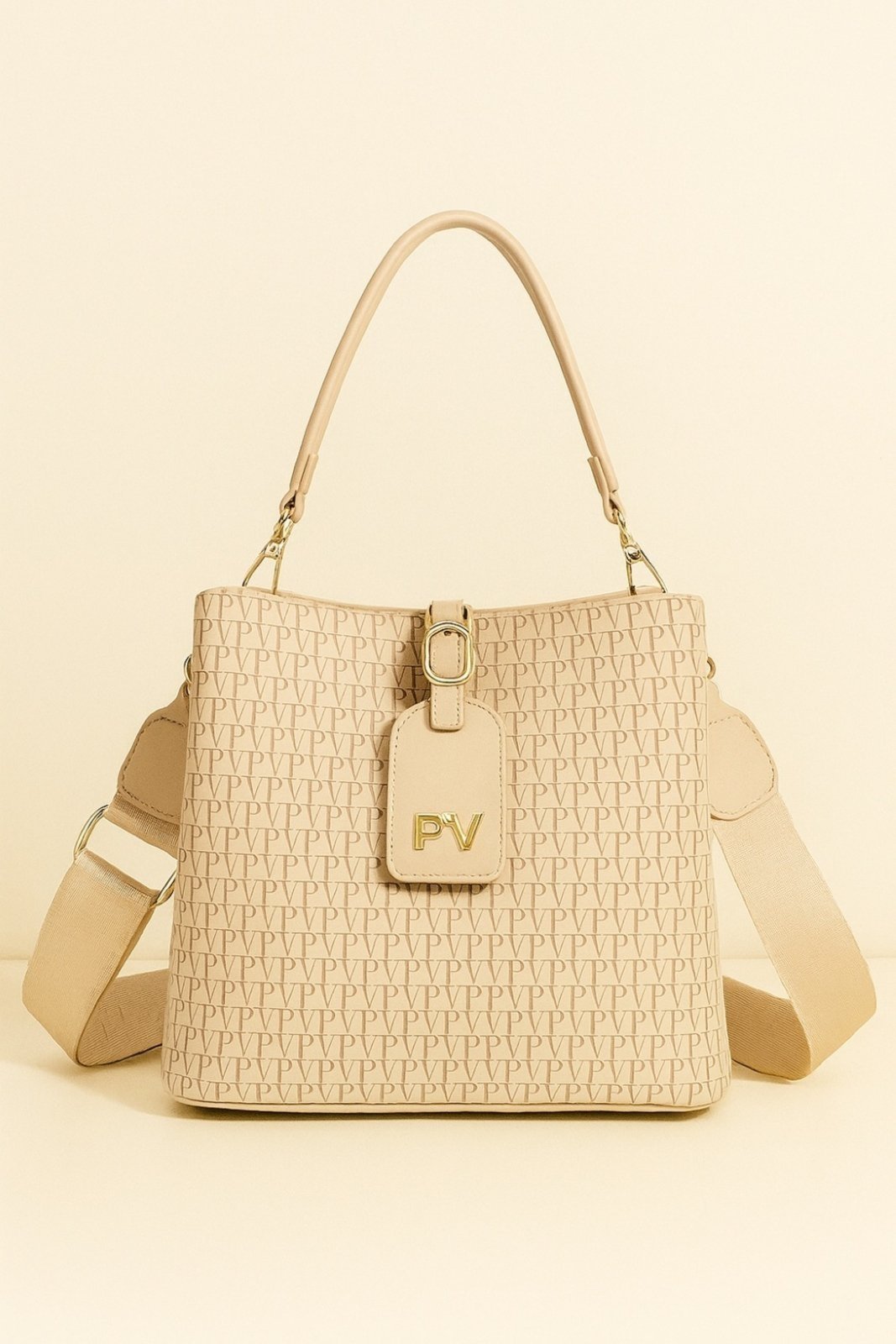 Vista 2 Bolsa Transversal D Bell Outlet Fashion bege D BELL OUTLET FASHION bege