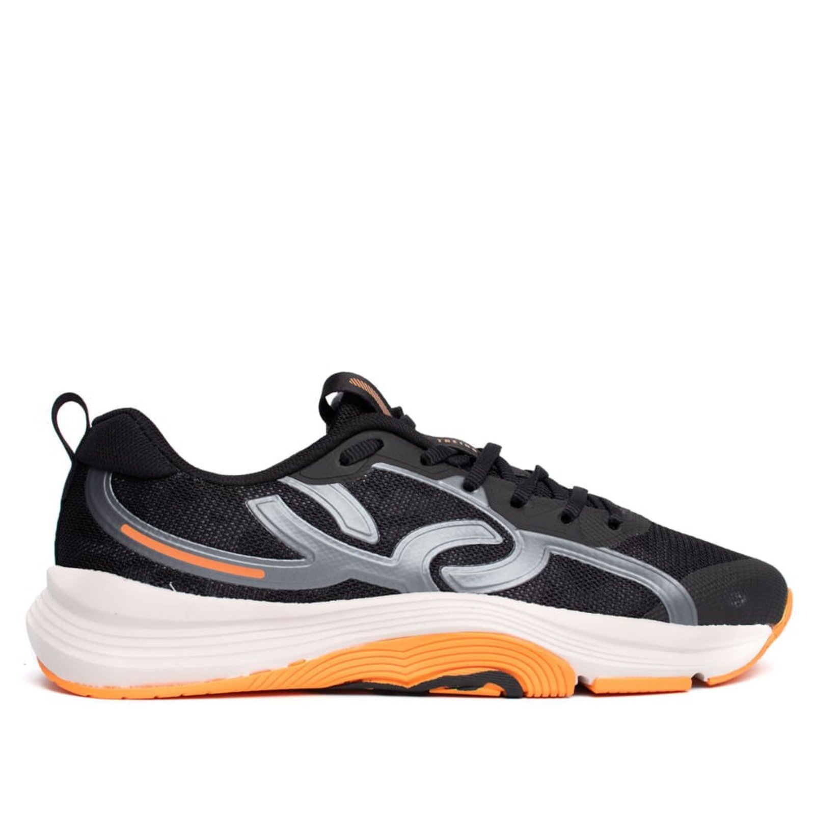 Tênis Masculino Olympikus Treino 417 Esportivo Preto/Laranja