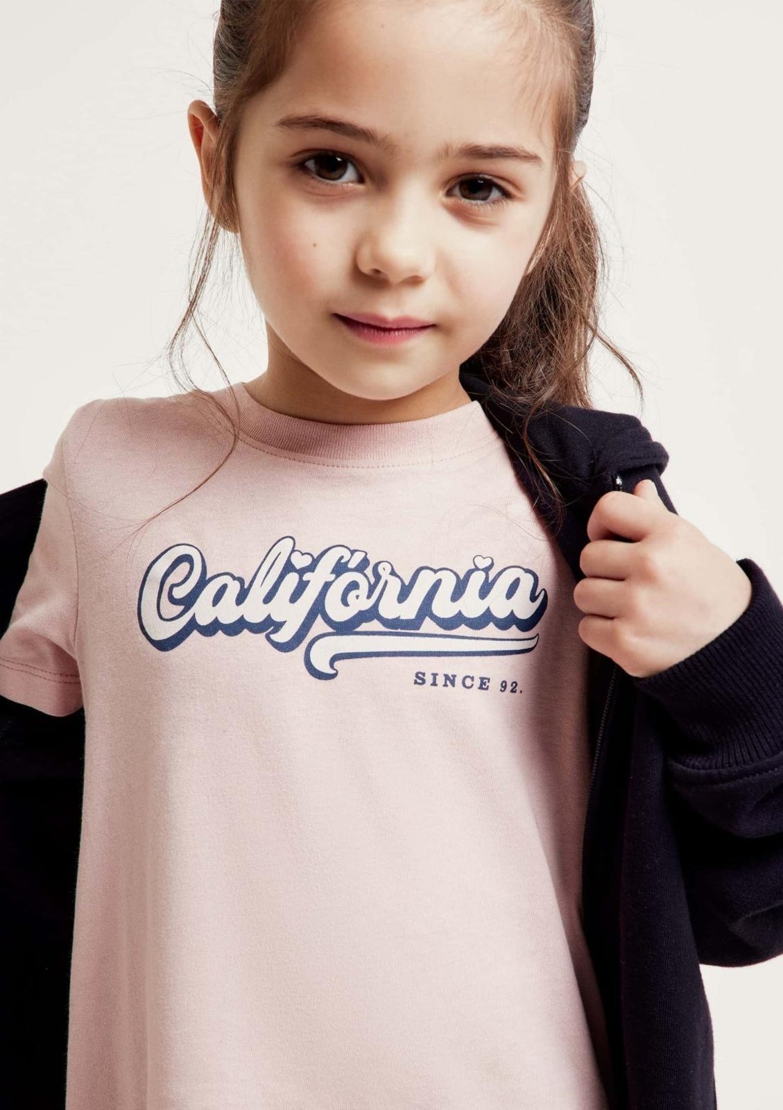 Infantil - Blusa Menina Manga Curta Com Estampa Hering