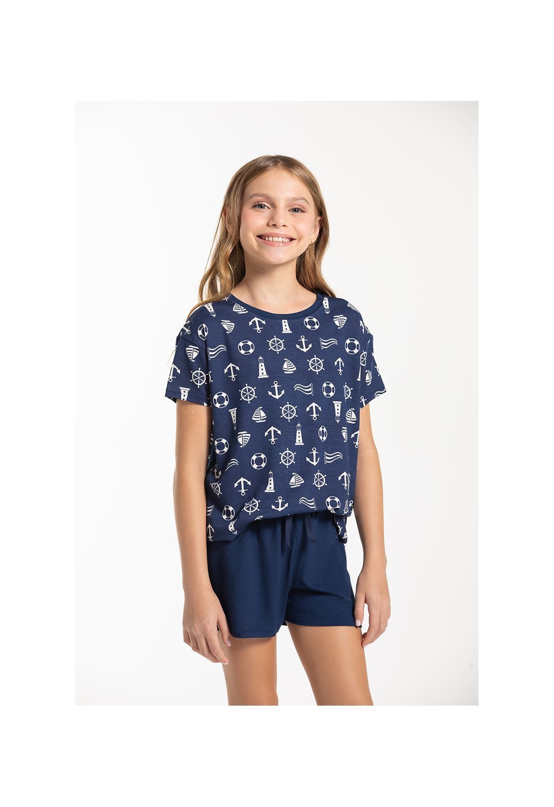 Conjunto Pijama Juvenil Menina Malha Viscolycra