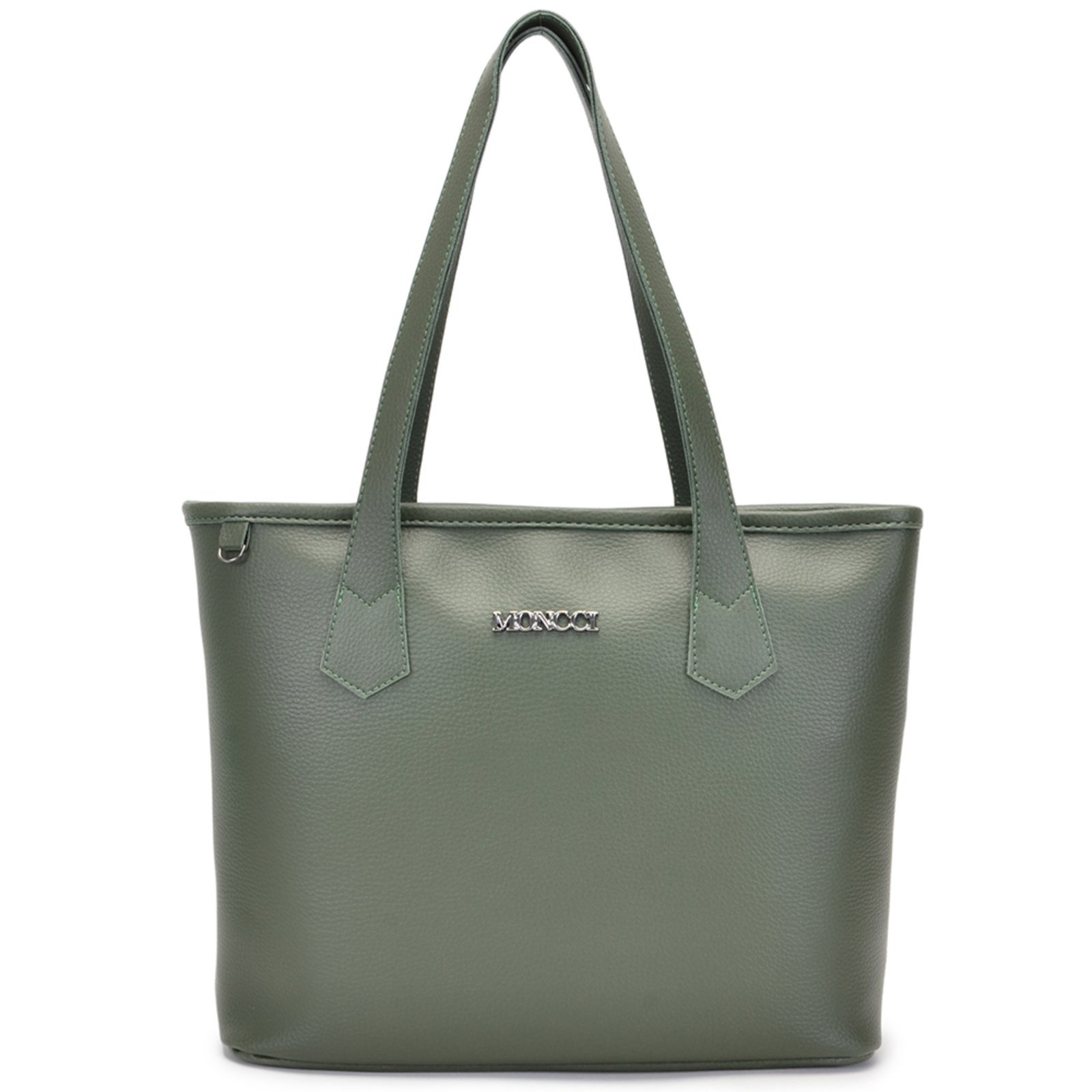 Bolsa feminina Moncci Saco Fechamento De Zíper Verde Militar