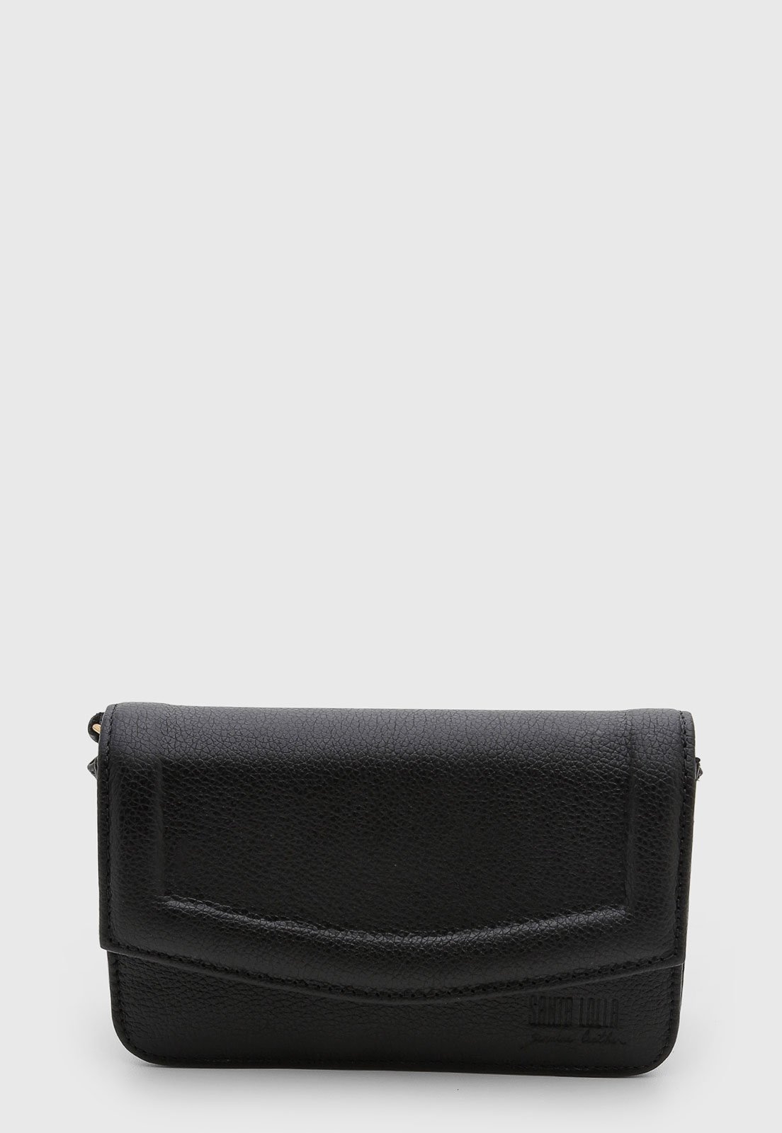 Bolsa Feminina Santa Lolla Couro Preta