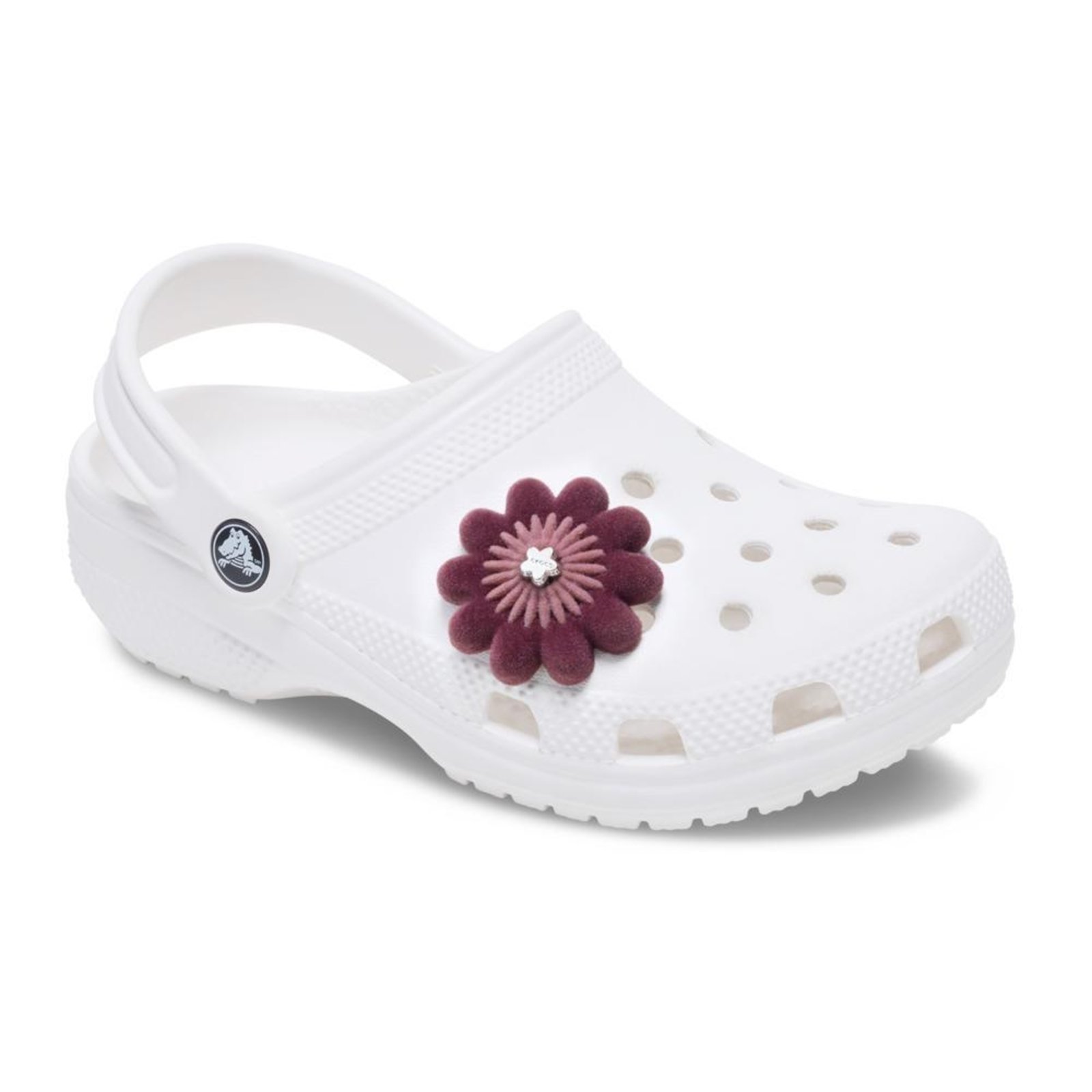 Vista 3 Infantil - Jibbitz™ Flor de Veludo Escuro Única Crocs unico