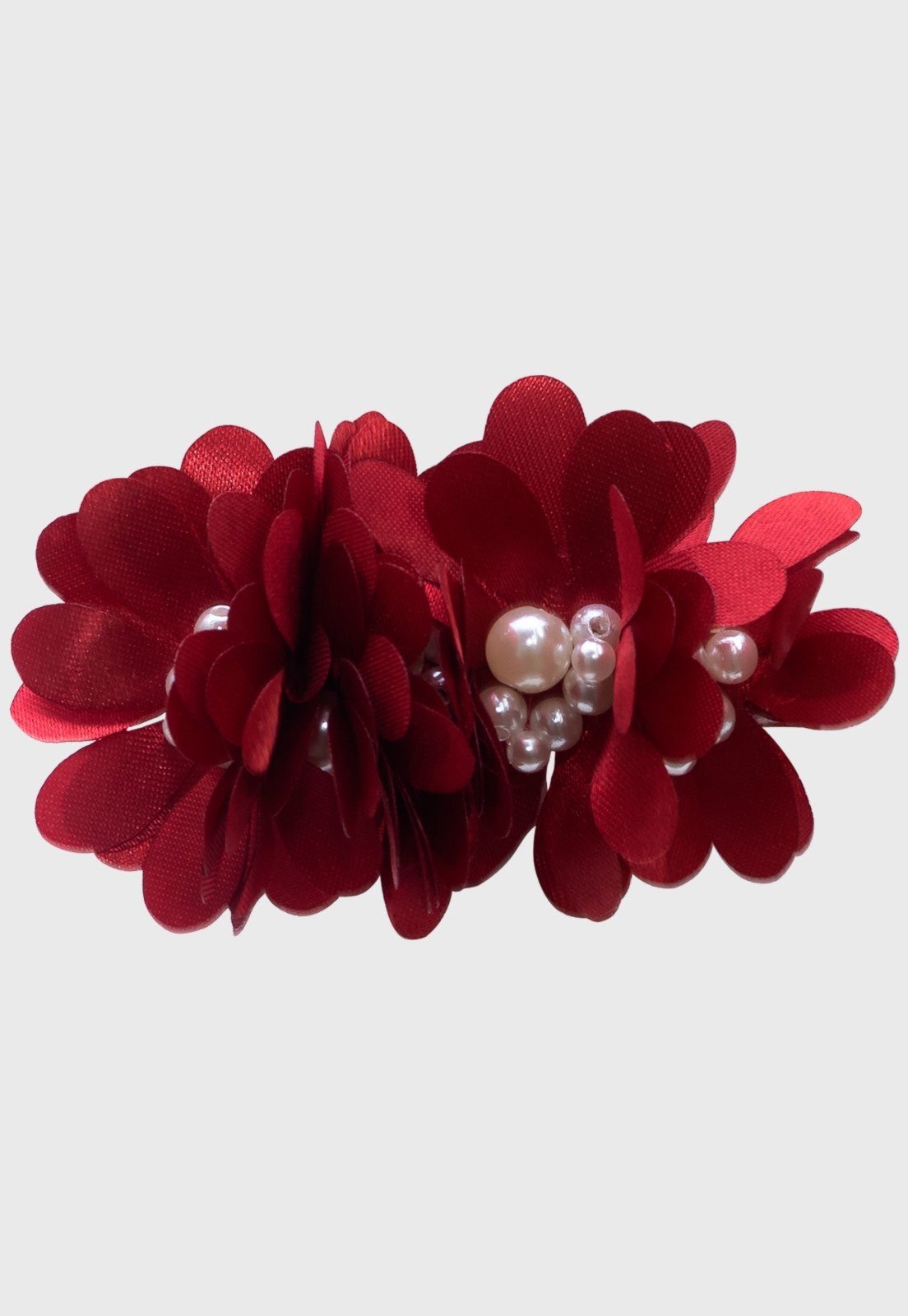 Infantil - Presilha Popidi Menina Flor Vermelho