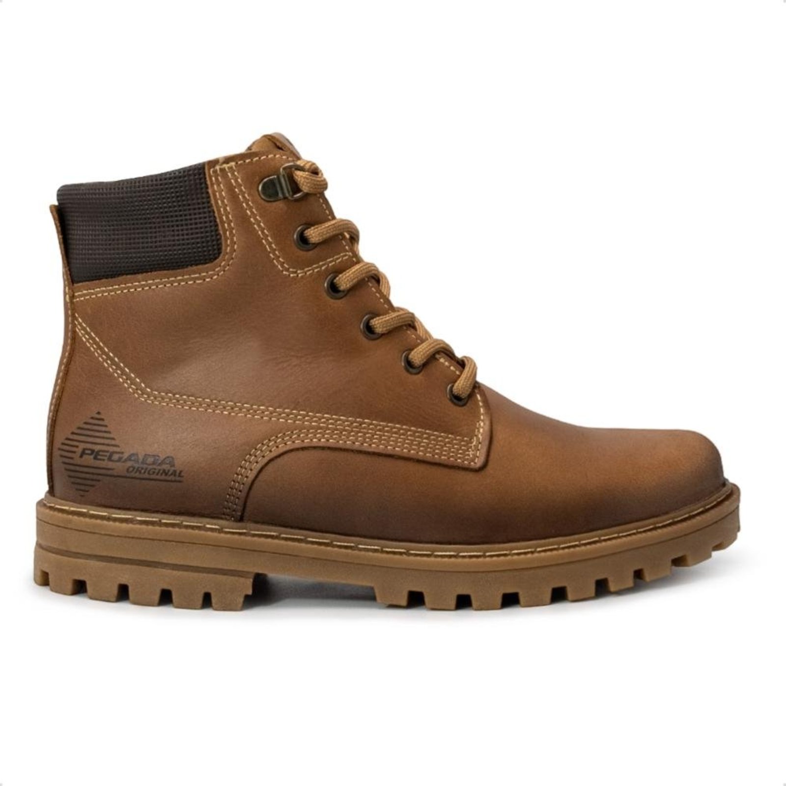 Bota Pegada Masculina Jungle em Couro 181511 Marrom