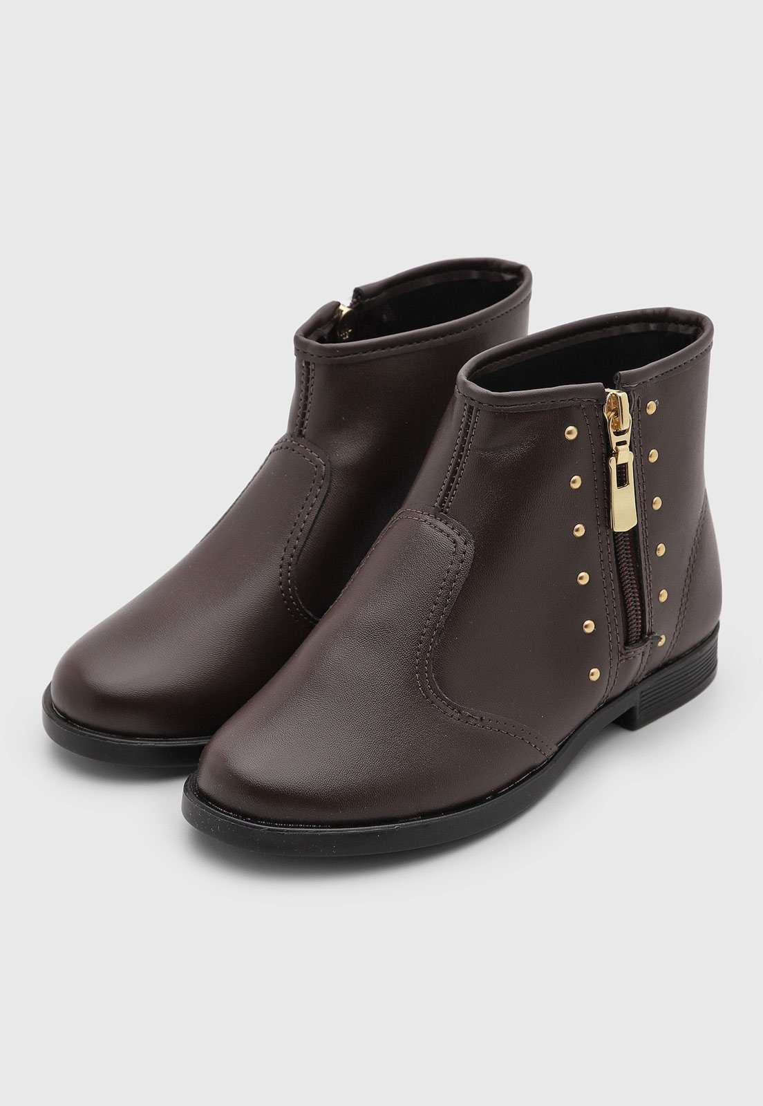 Infantil - Bota Molekinha Cano Curto Marrom