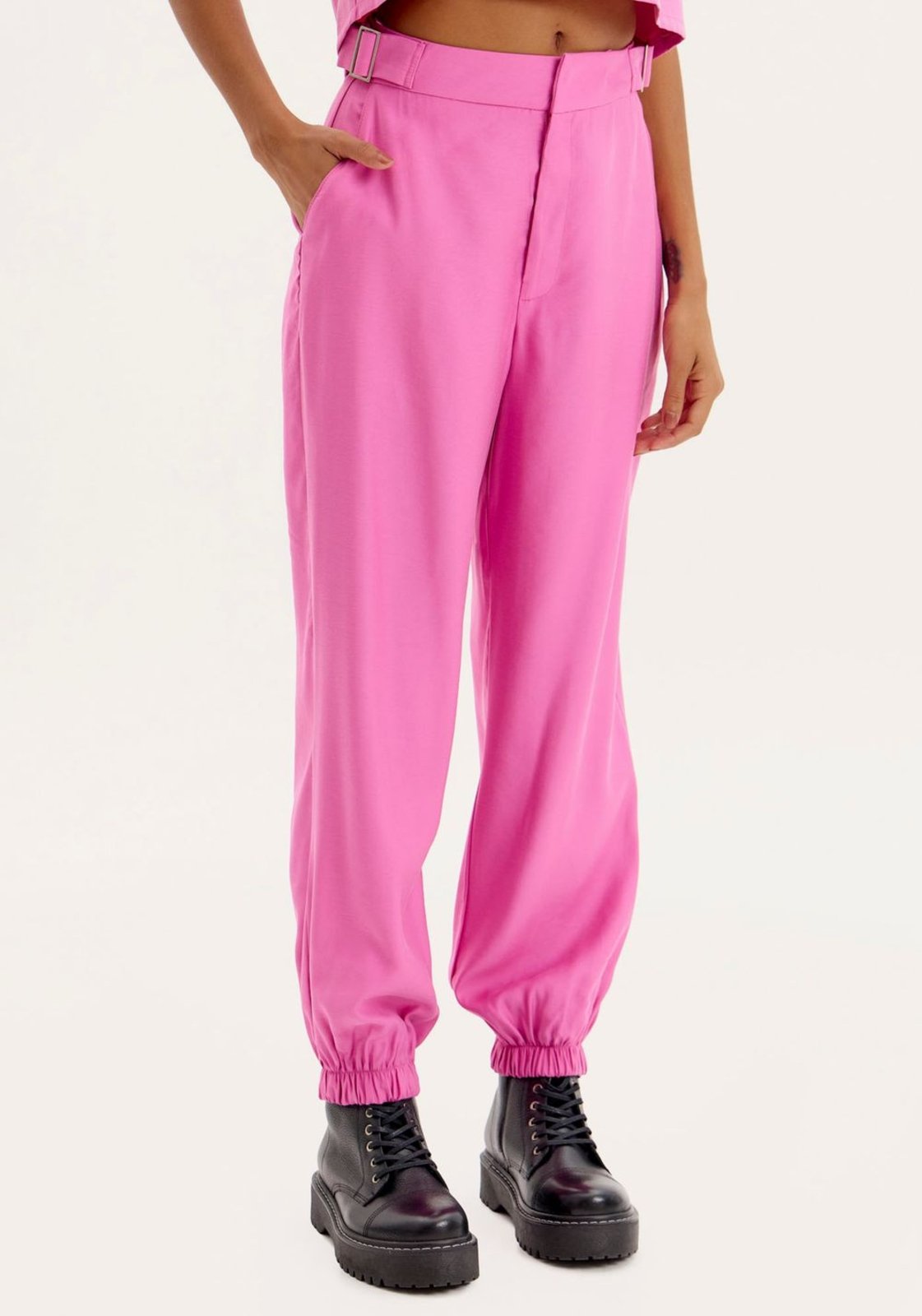 Vista 3 Calça Jogging Cintura Alta My Favorite Things rosa My Favorite Things rosa