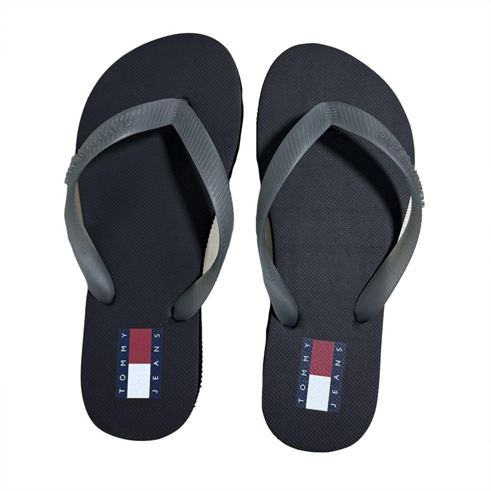 Chinelo Tommy Hilfiger TJW Logo Flip Flop Washed Black