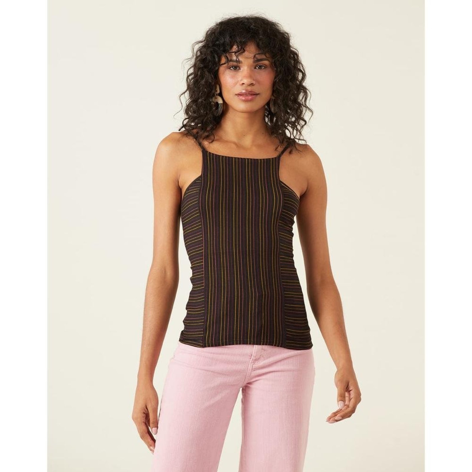 Vista 3 Blusa Listrada Viscose Stretch Conforto Malwee preto Malwee preto