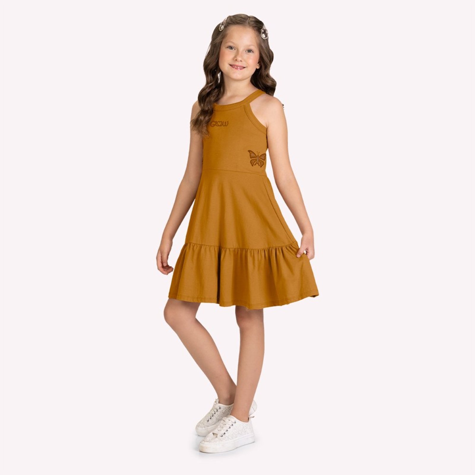 Infantil - Vestido Menina Borboletas Kyly