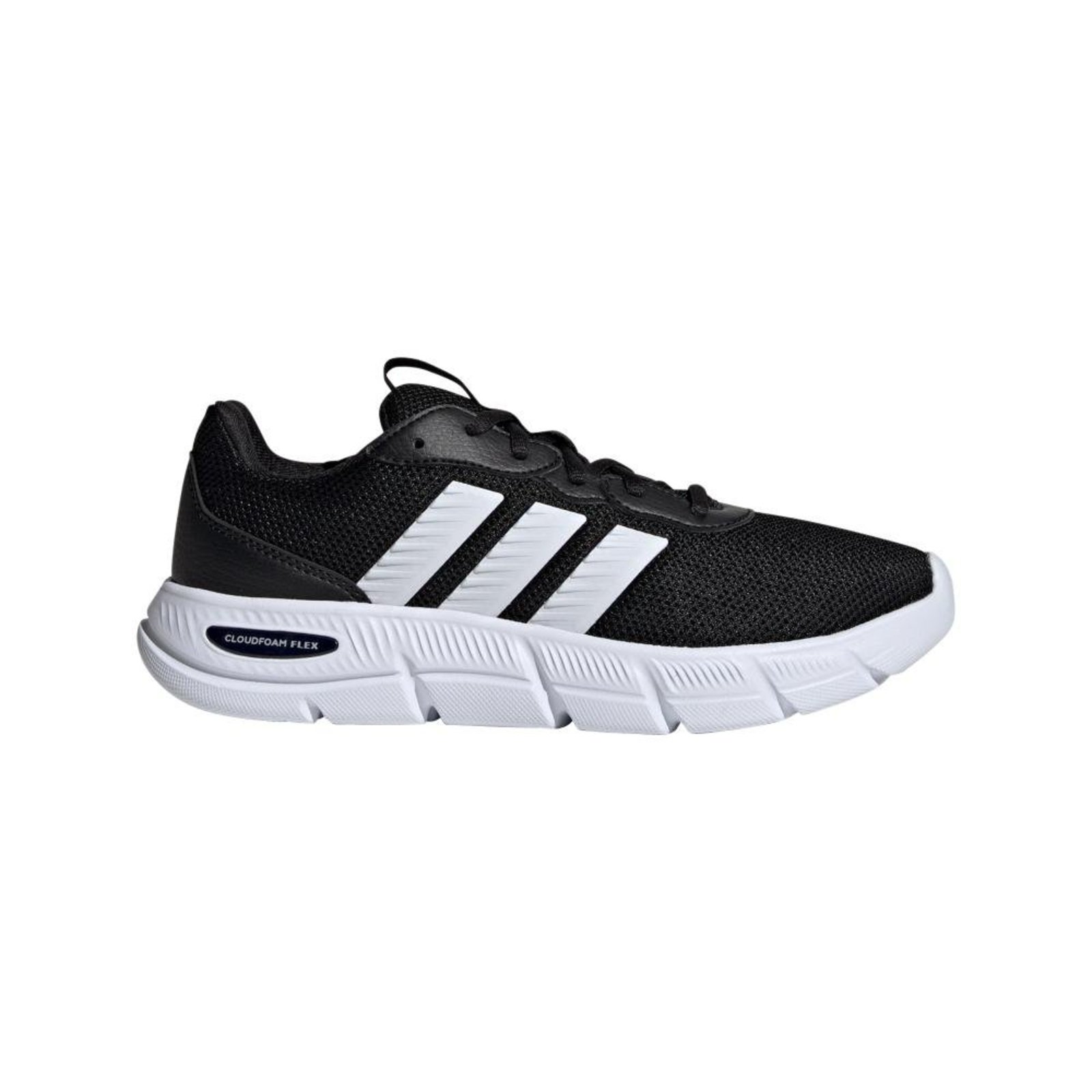 TÊNIS COM CADARÇOS CLOUDFOAM FLEX adidas Sportswear Preto