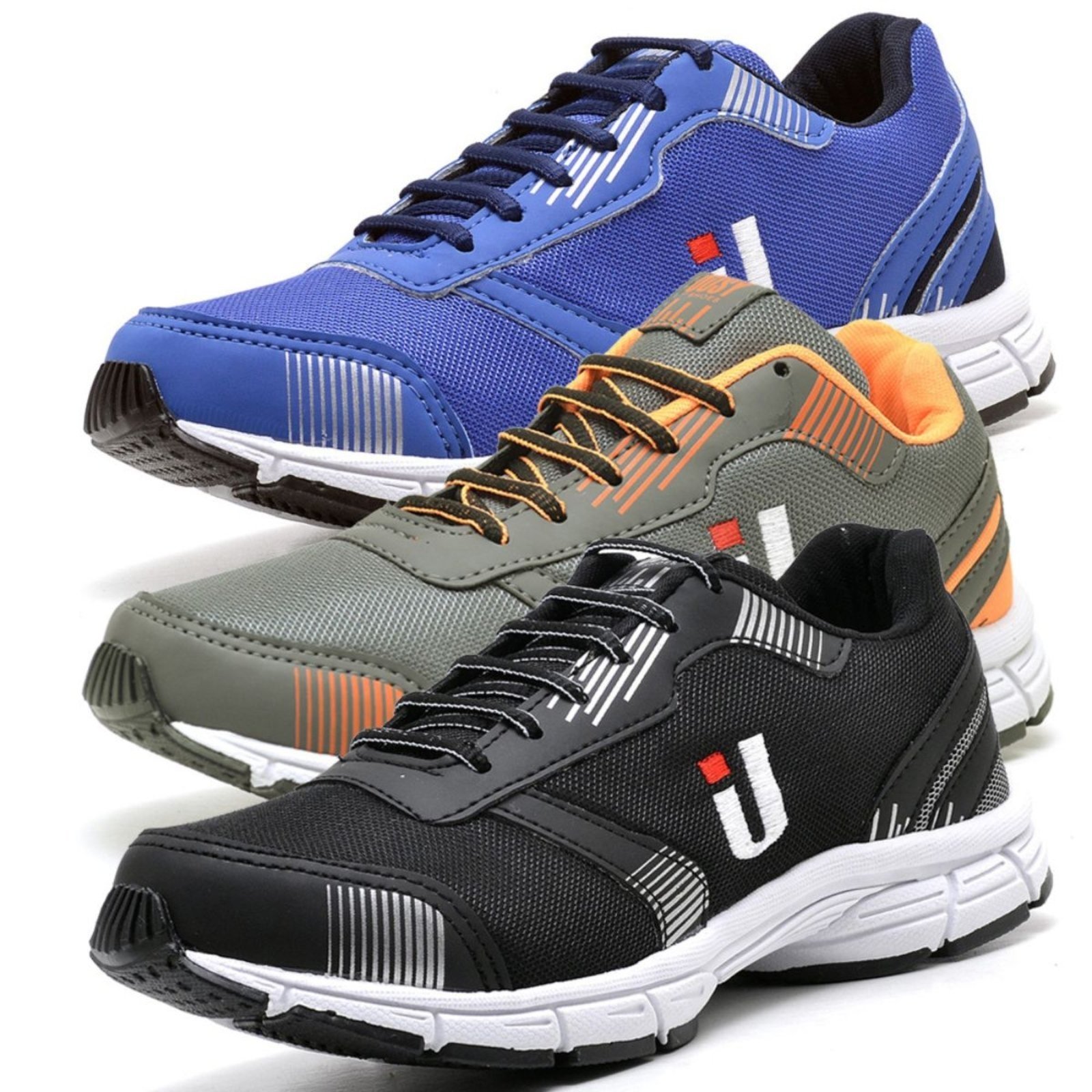 Kit 3 Tênis Masculino Esportivo Izabella Helena Academia Treino Confortável Leve