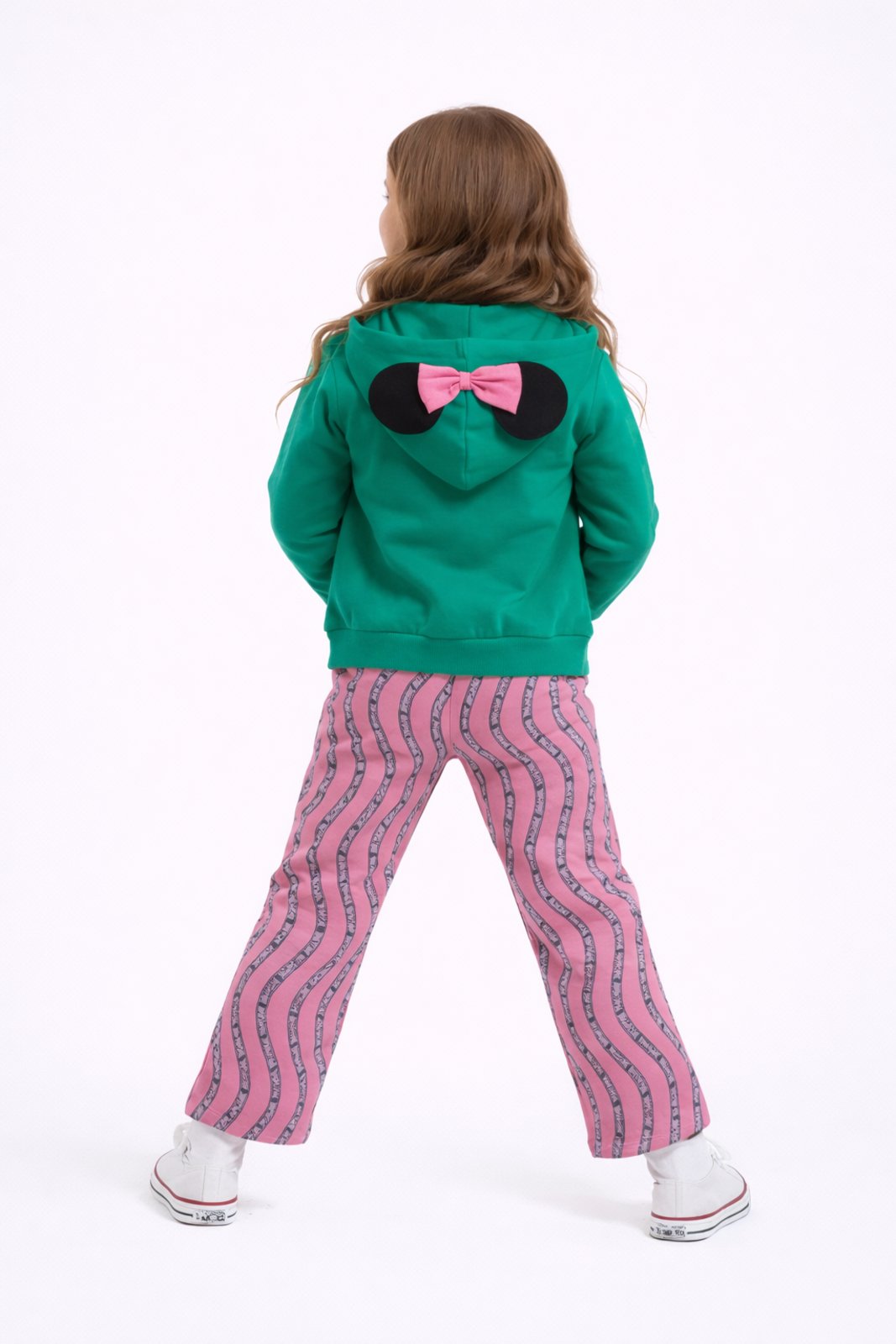 Infantil - Moletom Menina Minnie Mouse Pop Disney Detalhe Laço Verde
