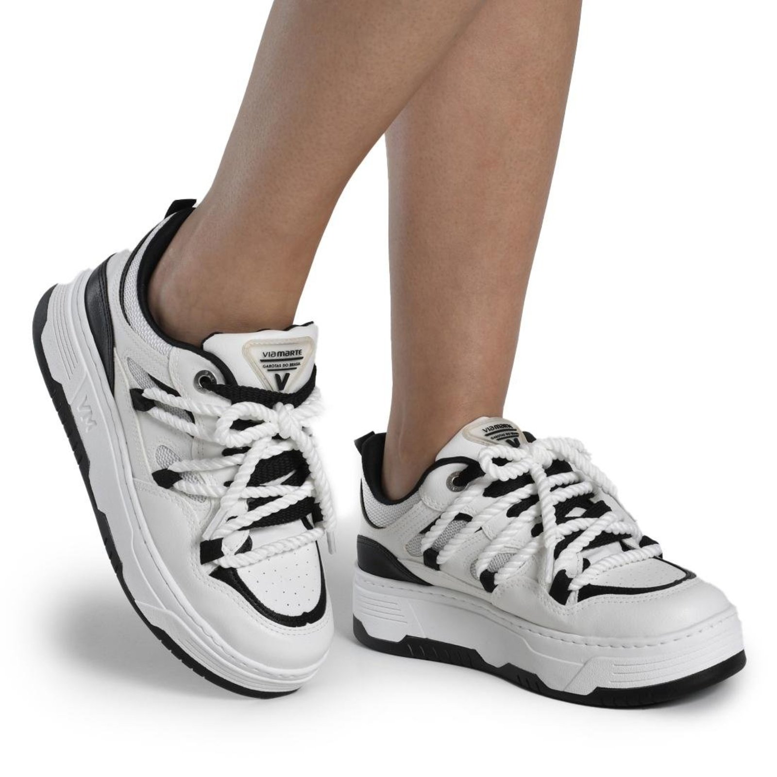 Tênis Flatform Via Marte Casual Feminina Branco