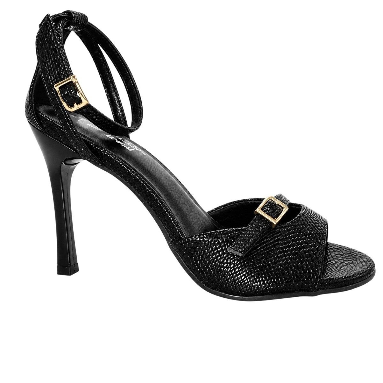 Sandália Salto Alto Fino Feminina Piccadilly 726007-1 Preto
