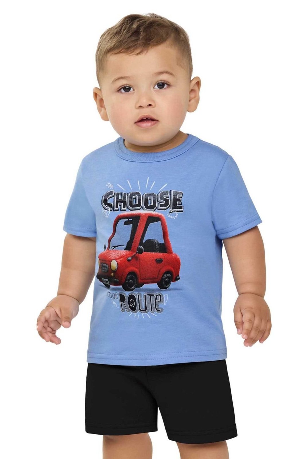Infantil - Conjunto Menino Meia Malha Elian Azul