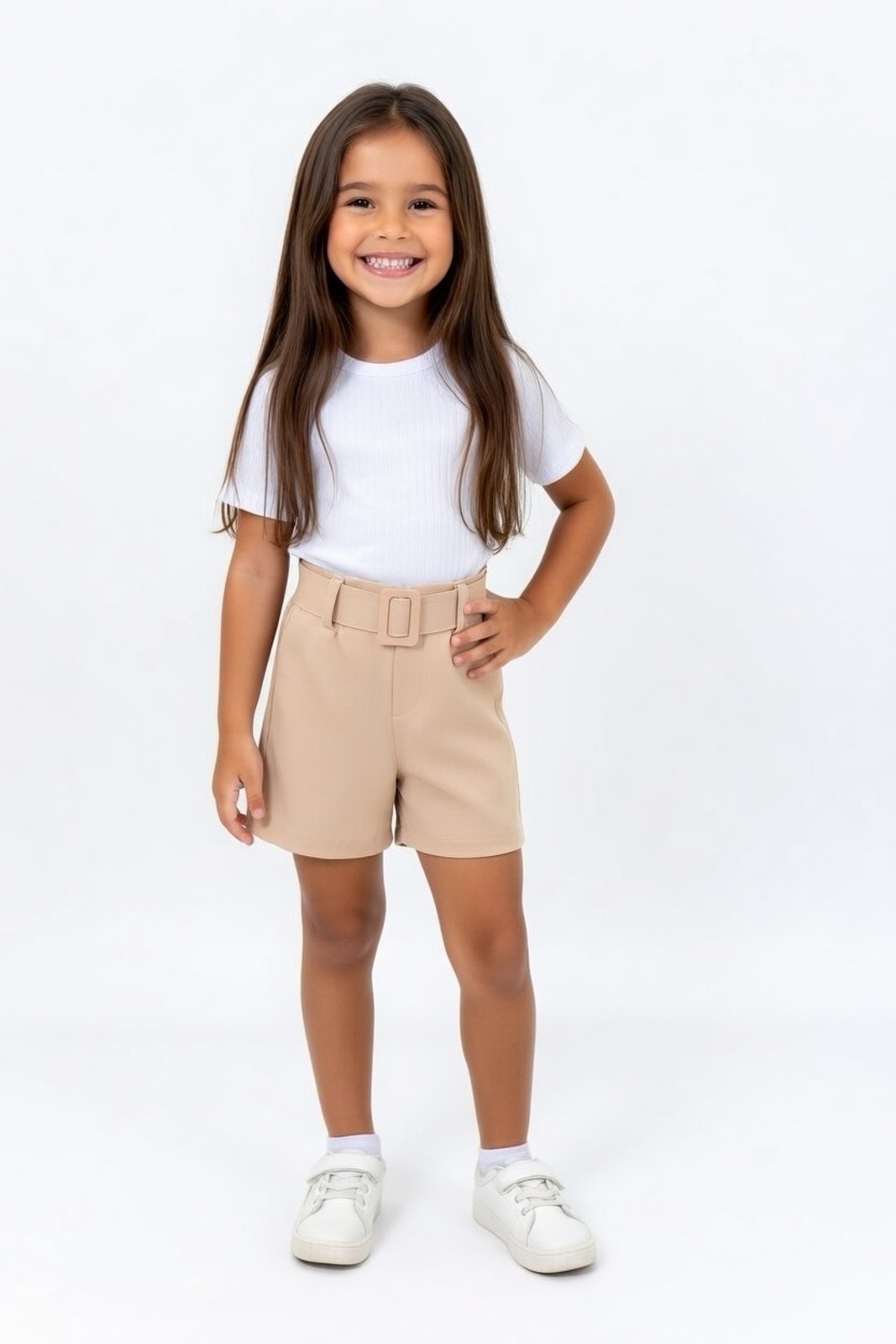 Infantil - Short D Bell Outlet Fashion Bengaline Bege