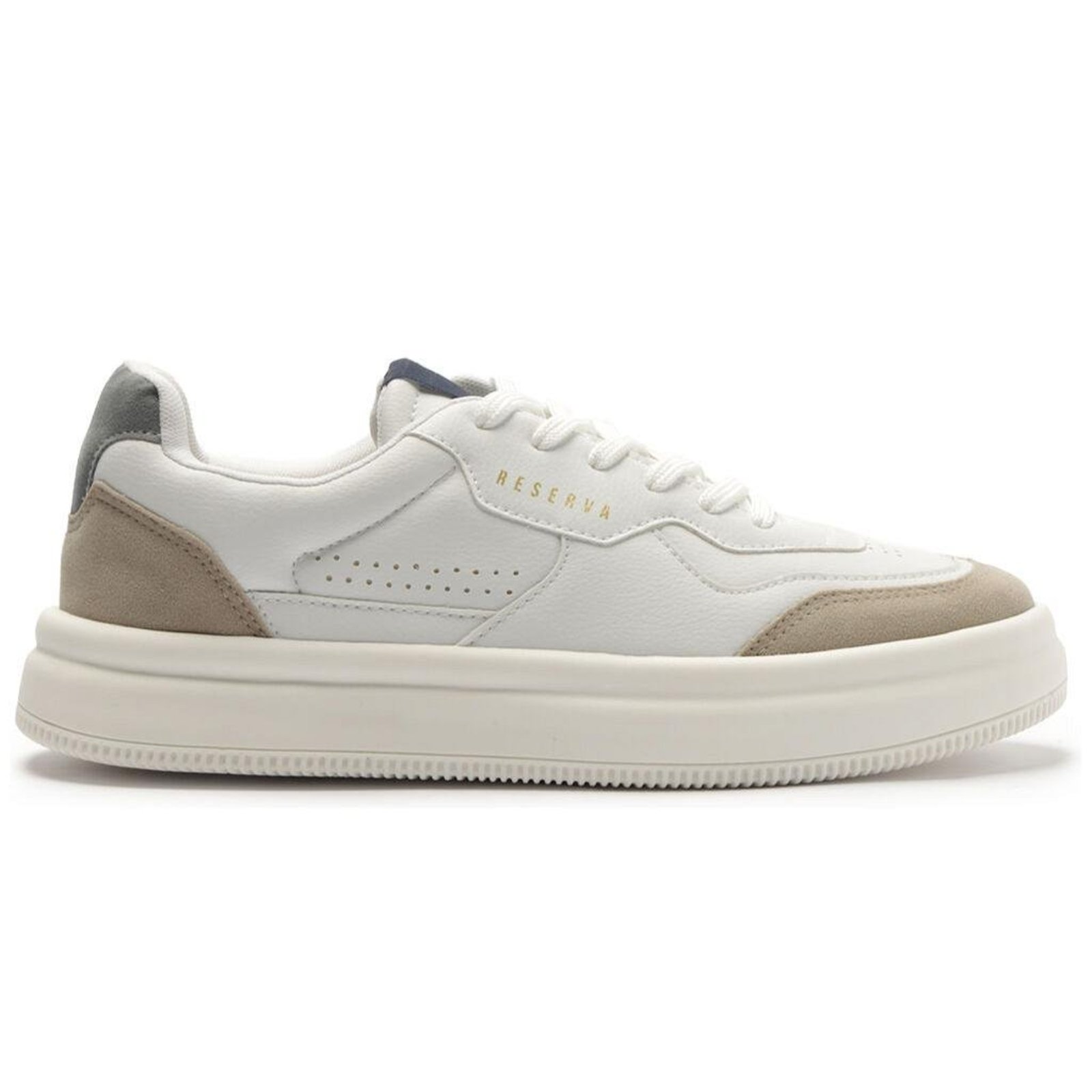 Tenis Masculino Reserva Troy Branco Marrom