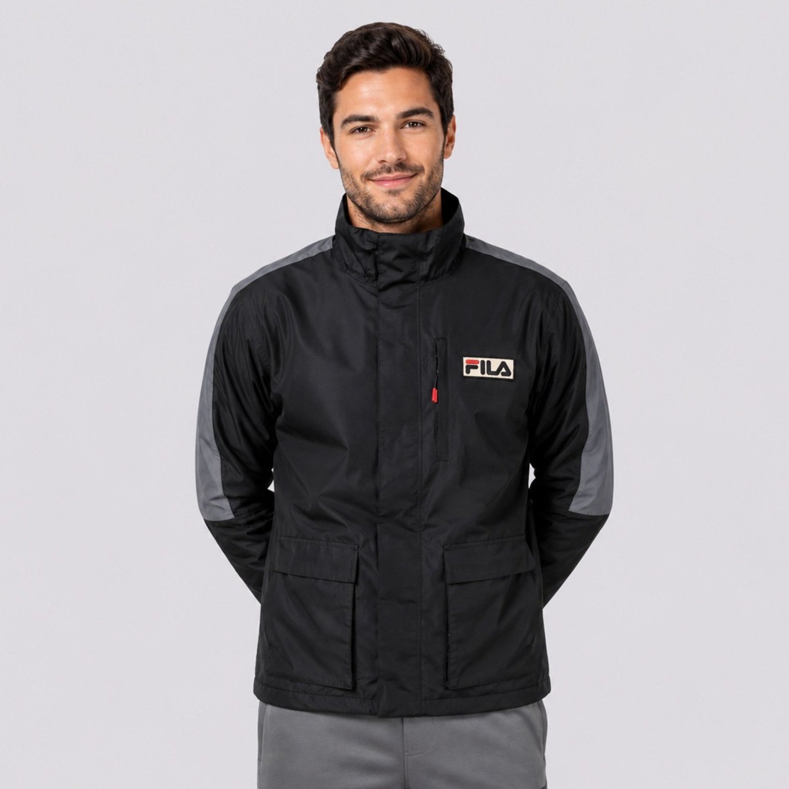 Jaqueta Fila Waterproof Preta
