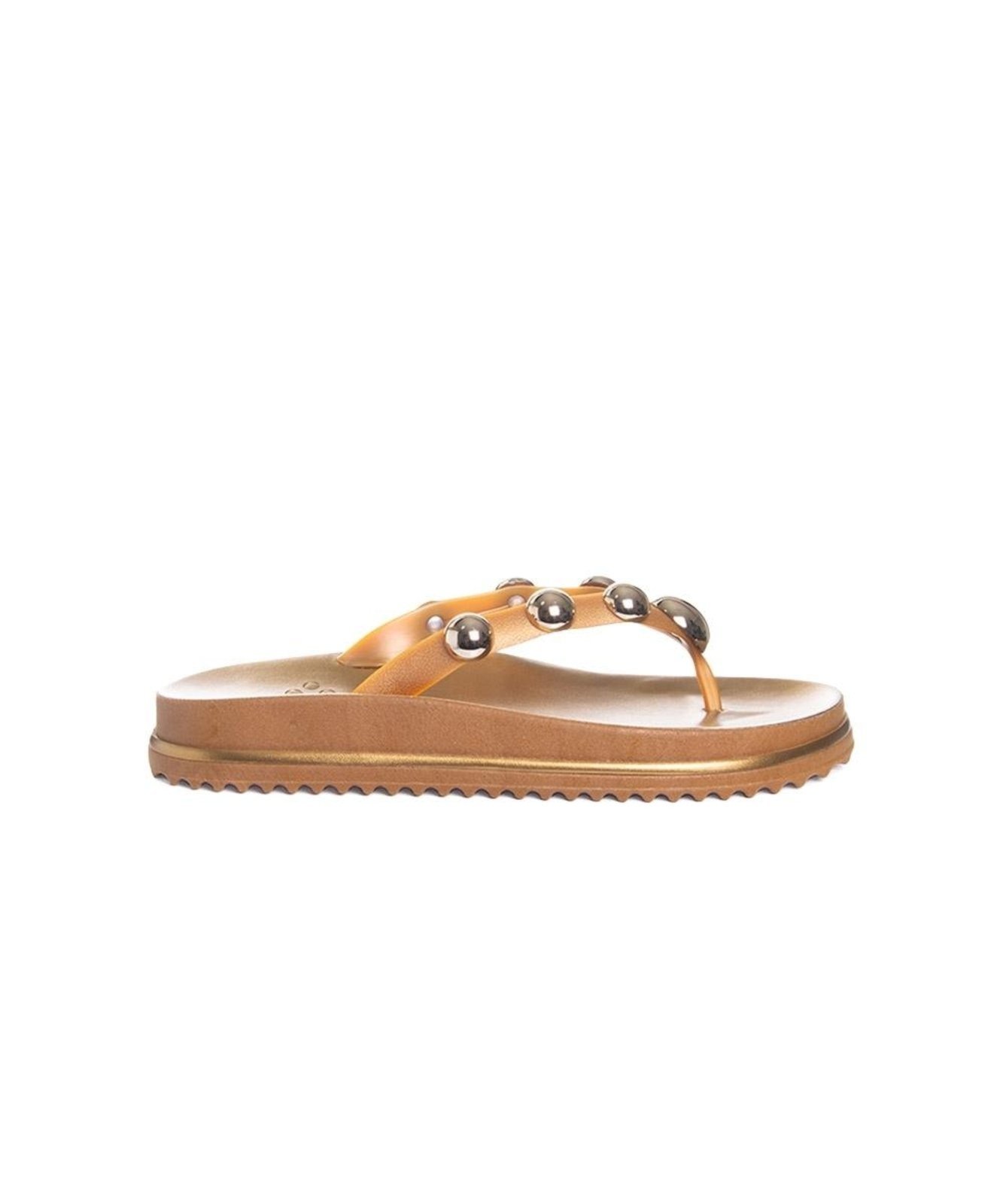 Tamanco Flat Pixolé Bronze Incolor