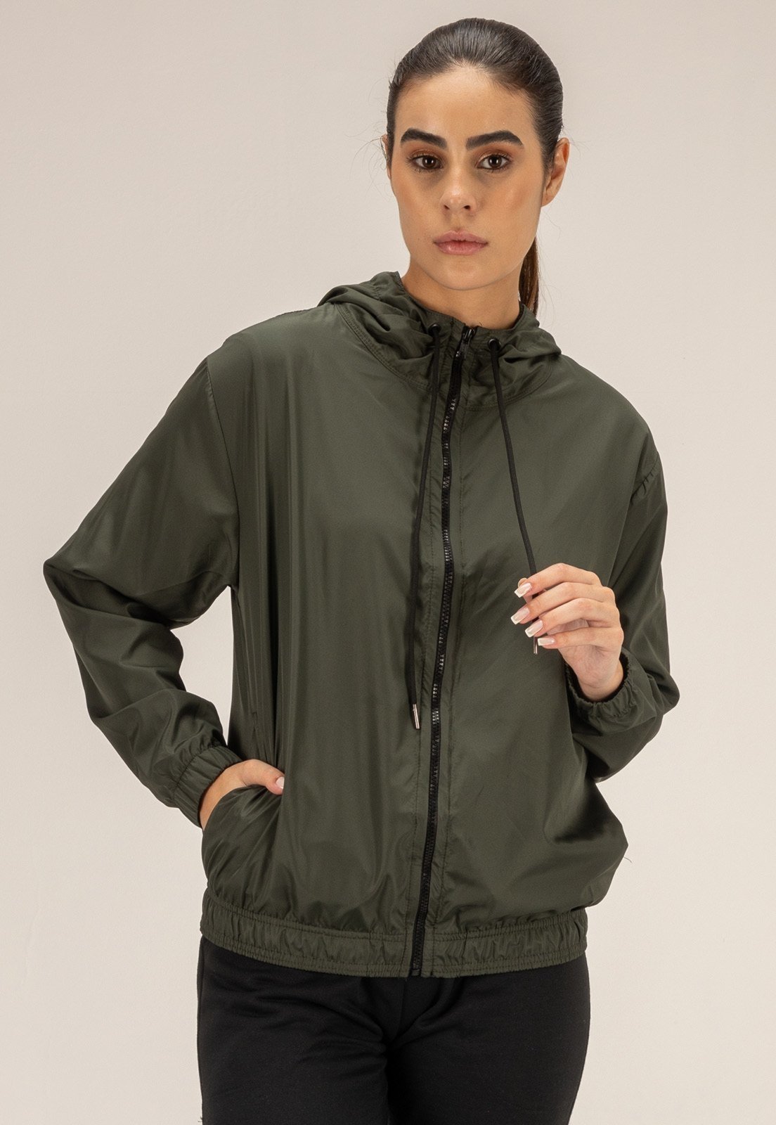 Corta Vento Feminino Verde Classic Dulk