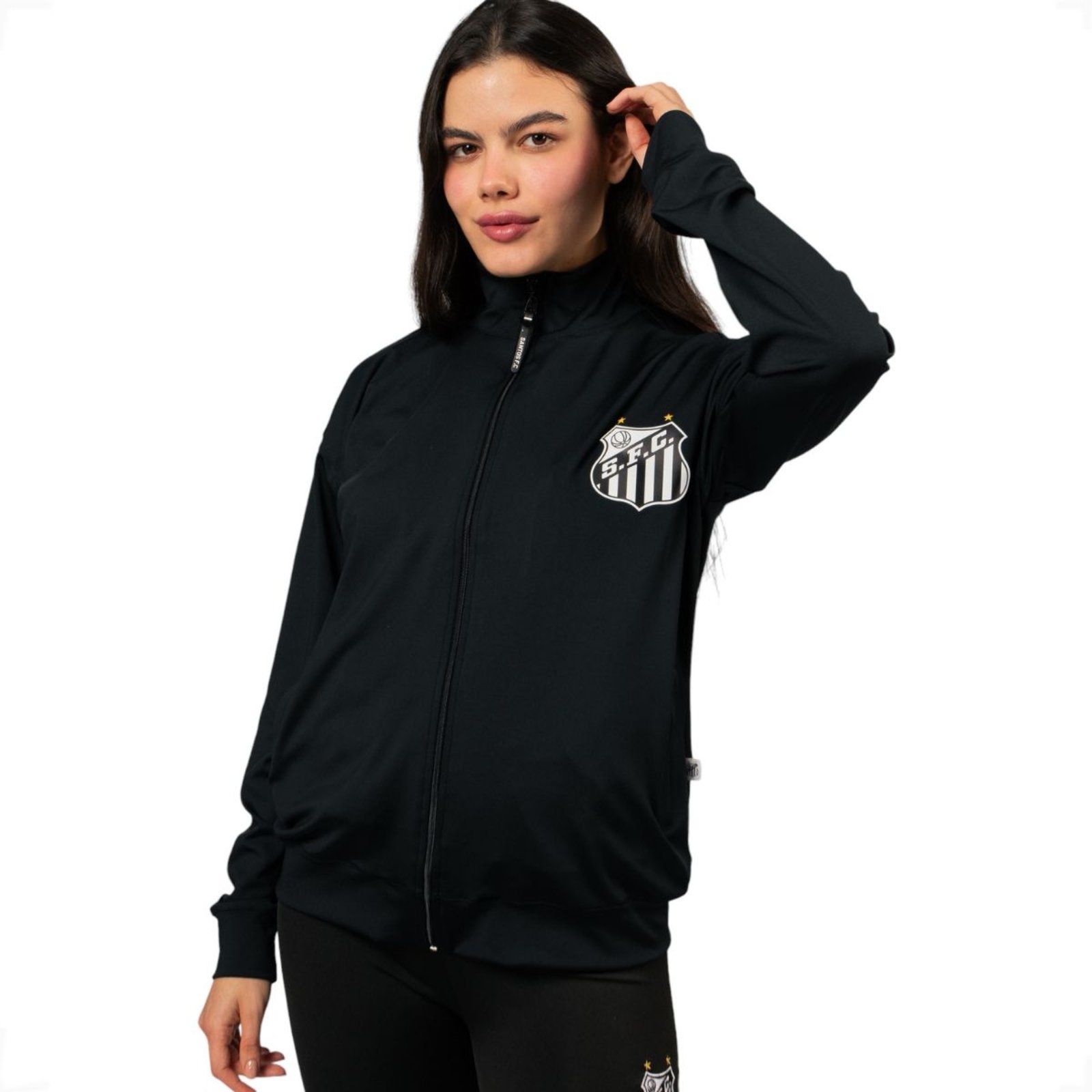 Jaqueta Agasalho Santos Oficial Esportiva Feminina Surf Center